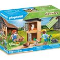 playmobil constructie-speelset cadeauset konijnenvoeding (70675), country gemaakt in europa (25 stuks) multicolor