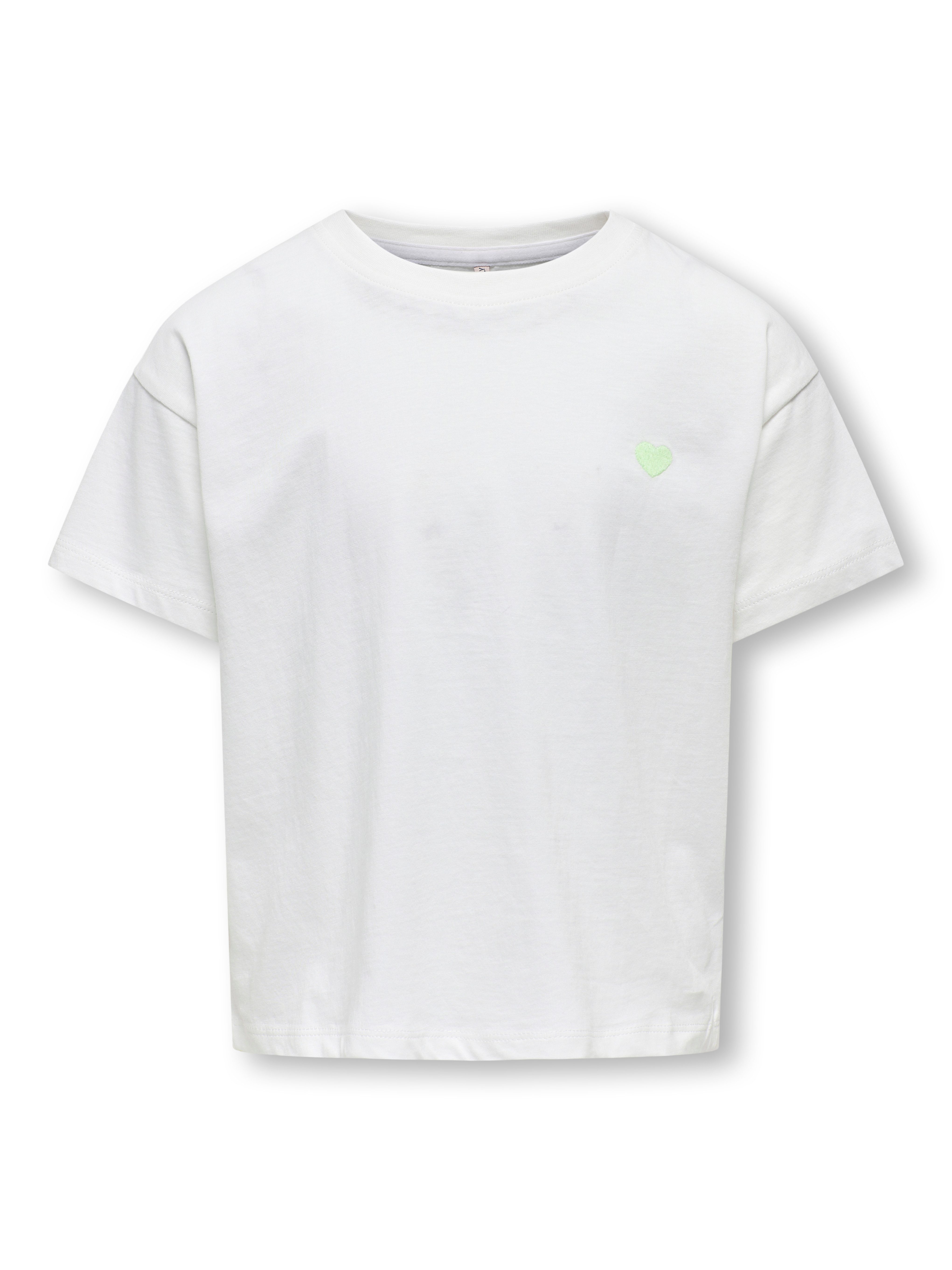 KIDS ONLY Shirt met korte mouwen KOGMAIKEN LIFE CROPHEART SS TOP JRS NOOS