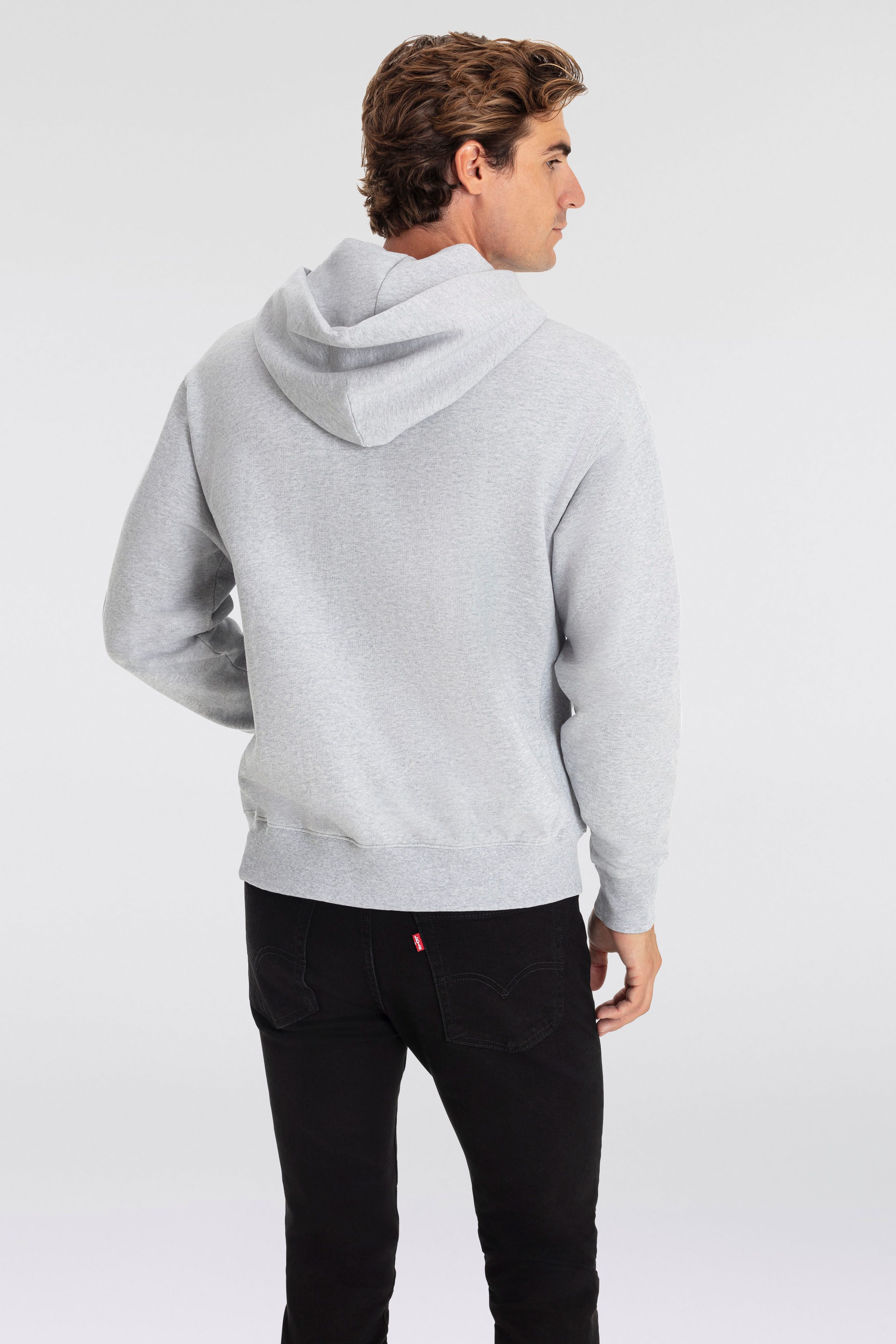 Levi's Hoodie THE AUTHENTIC HOODIE met kleine ton-sur-ton logo-borduursel op de borst