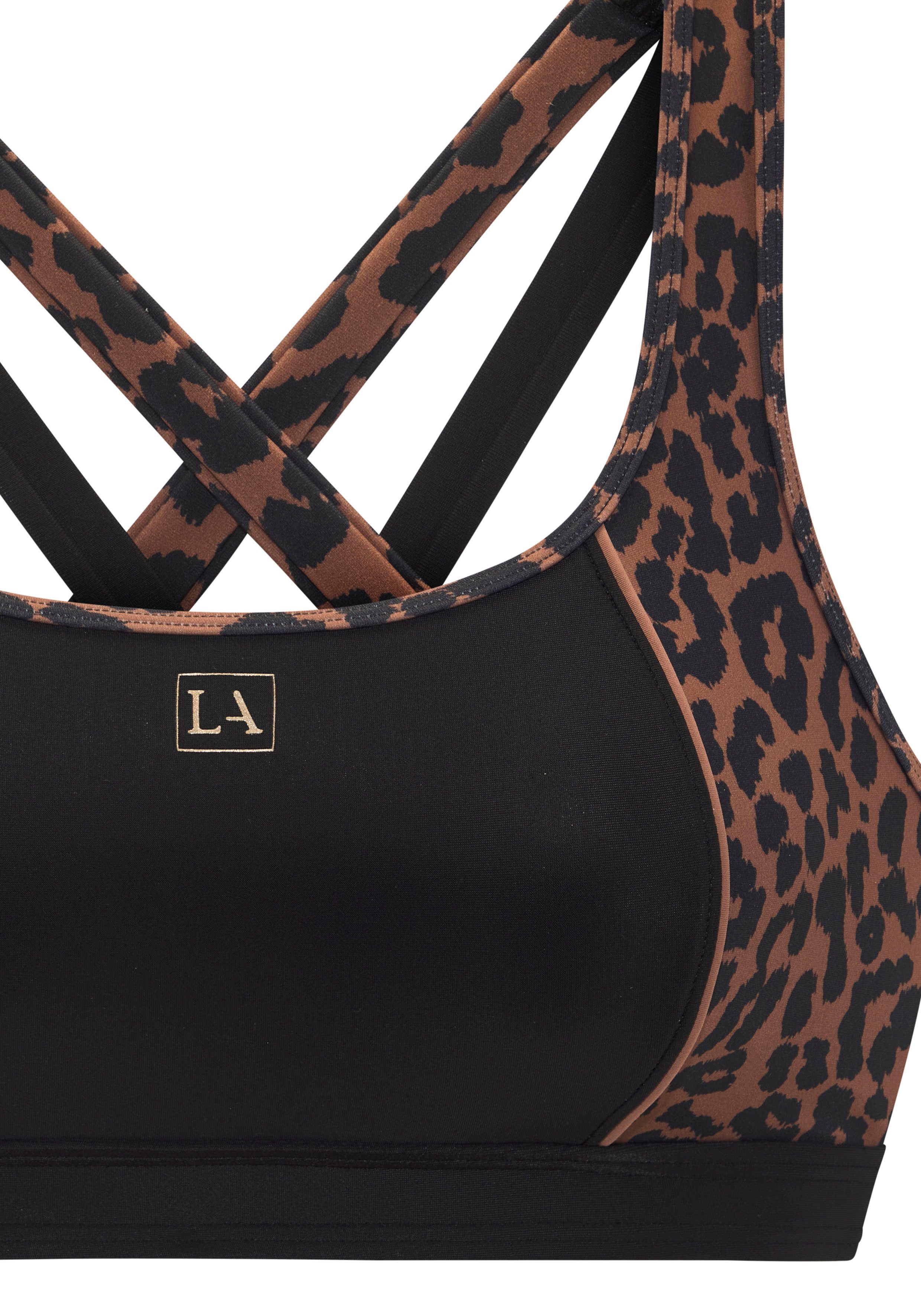 active by Lascana Bustierbikini met luipaardprint