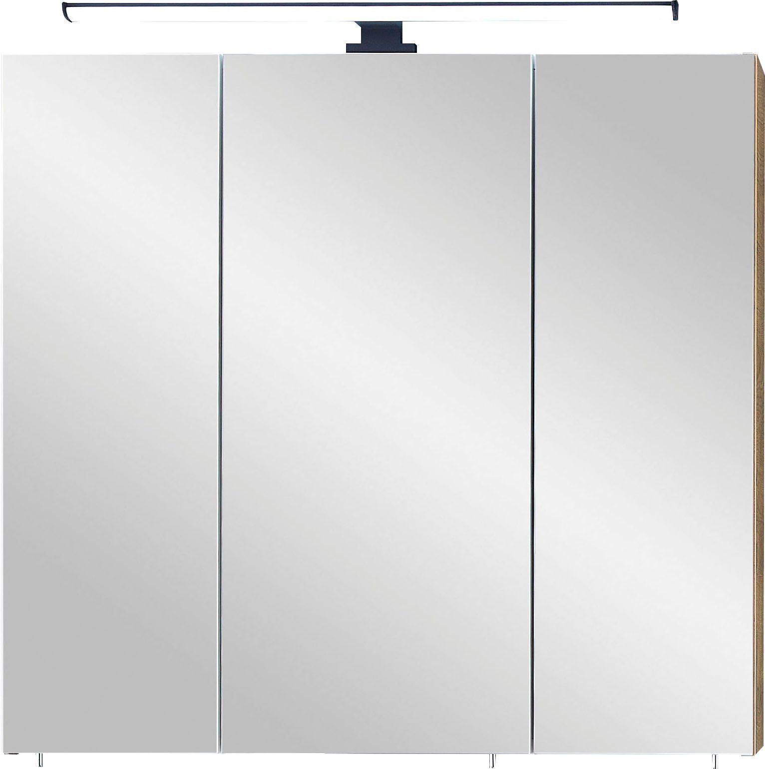 Saphir Spiegelkast Quickset 374 Badkamermeubel, 3 spiegeldeuren, 6 legplanken, 75 cm breed
