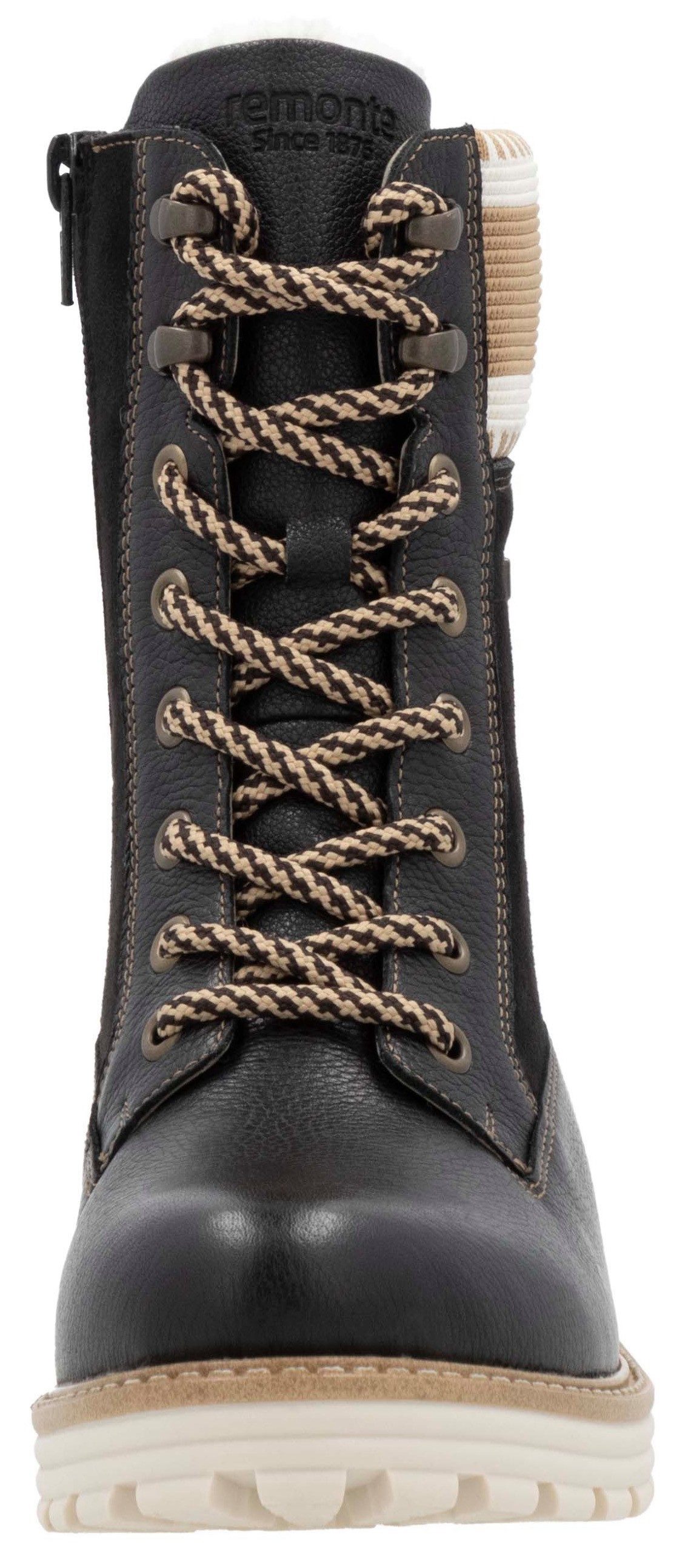 Remonte Winterlaarzen Elisabeth Hurley-Collection , veterschoenen, veterschoenen met waterafstotende tex-membraan