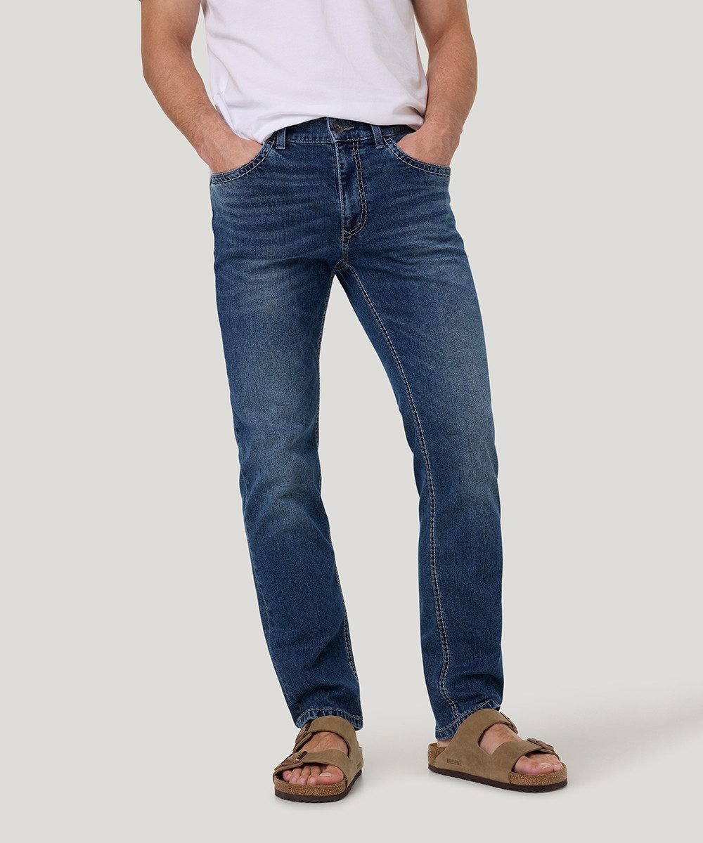Pioneer Authentic Jeans Straight jeans Rando dikke naden