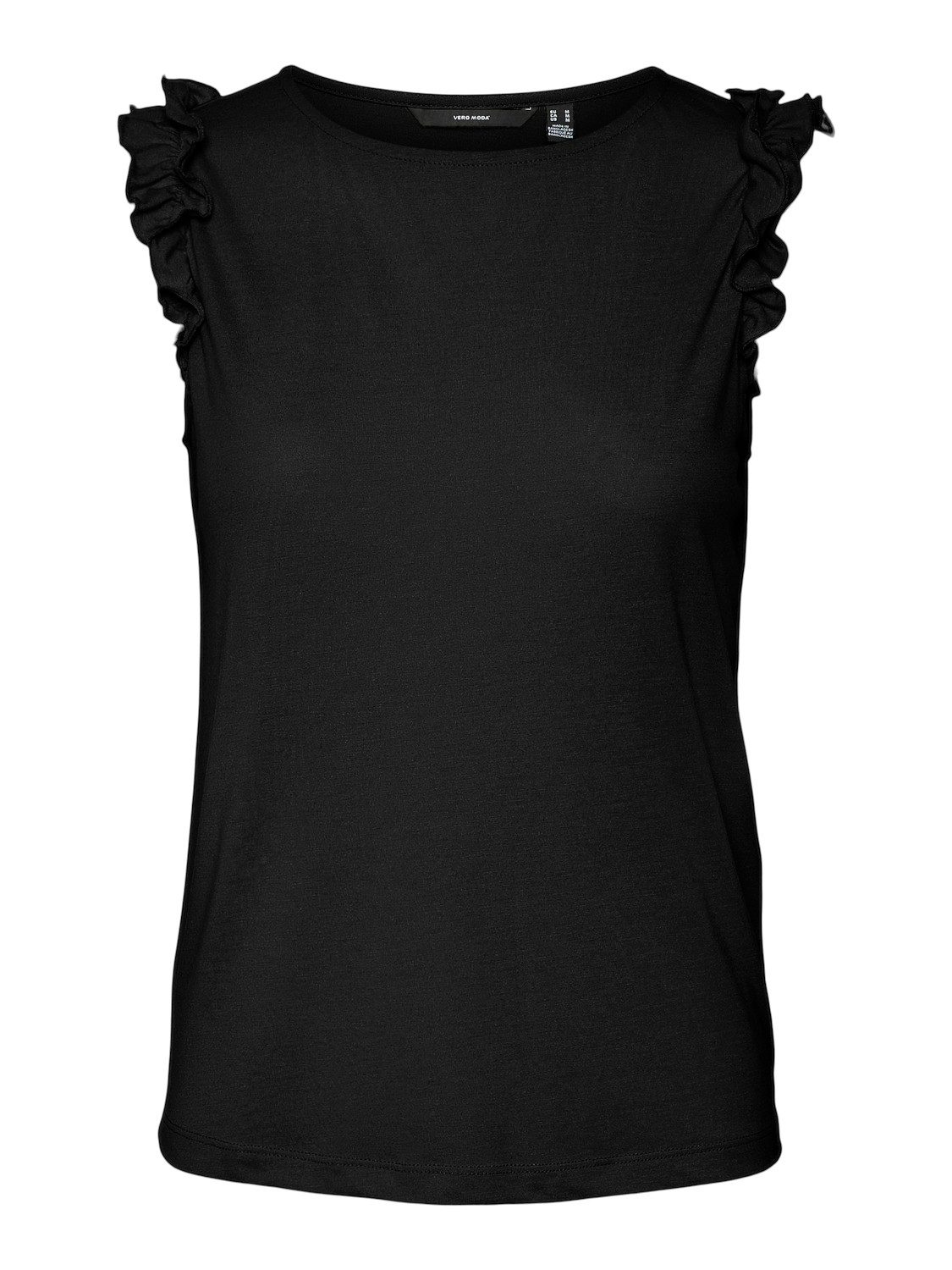 Vero Moda Shirt met ronde hals VMSPICY SL FRILL TOP JRS