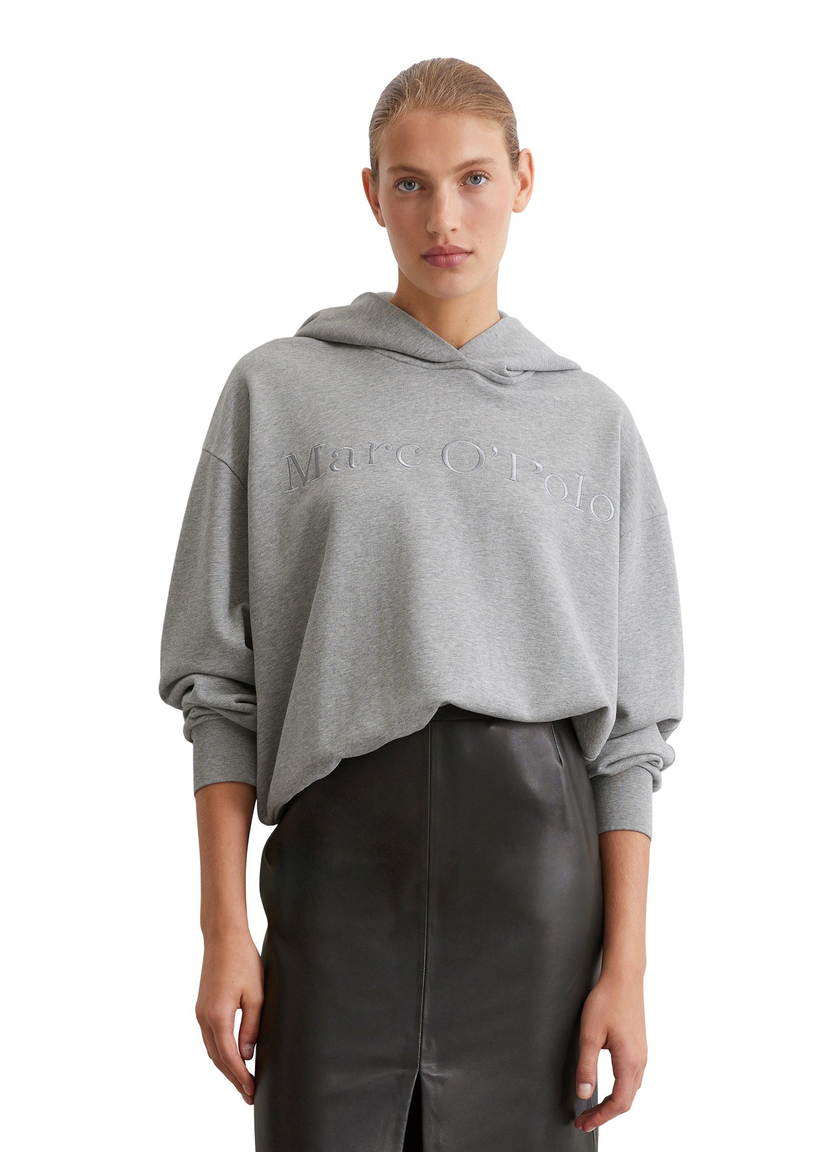 Marc O'Polo Hoodie met logoborduursel