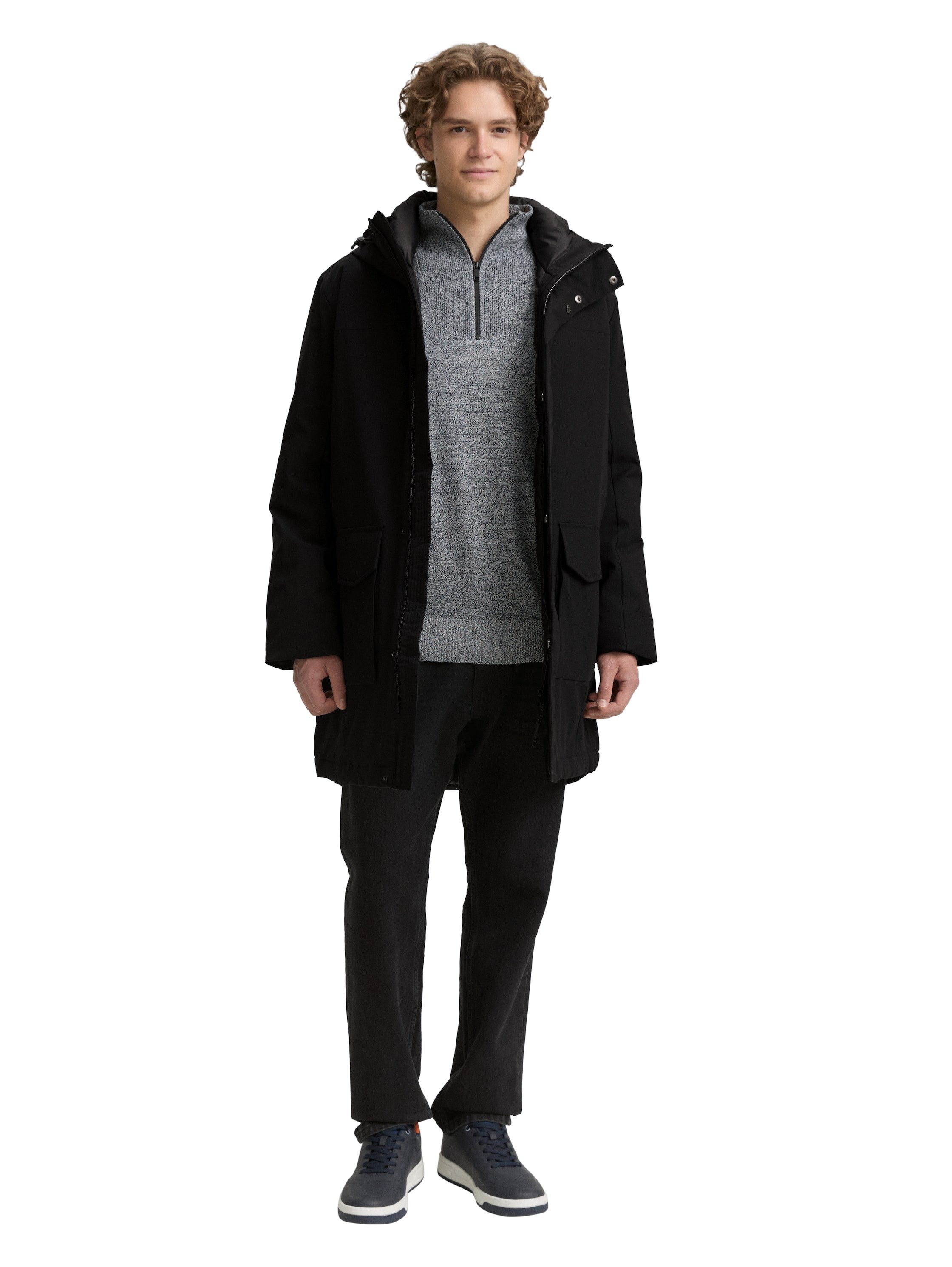 Tom Tailor Denim Parka met waterafstotende functie