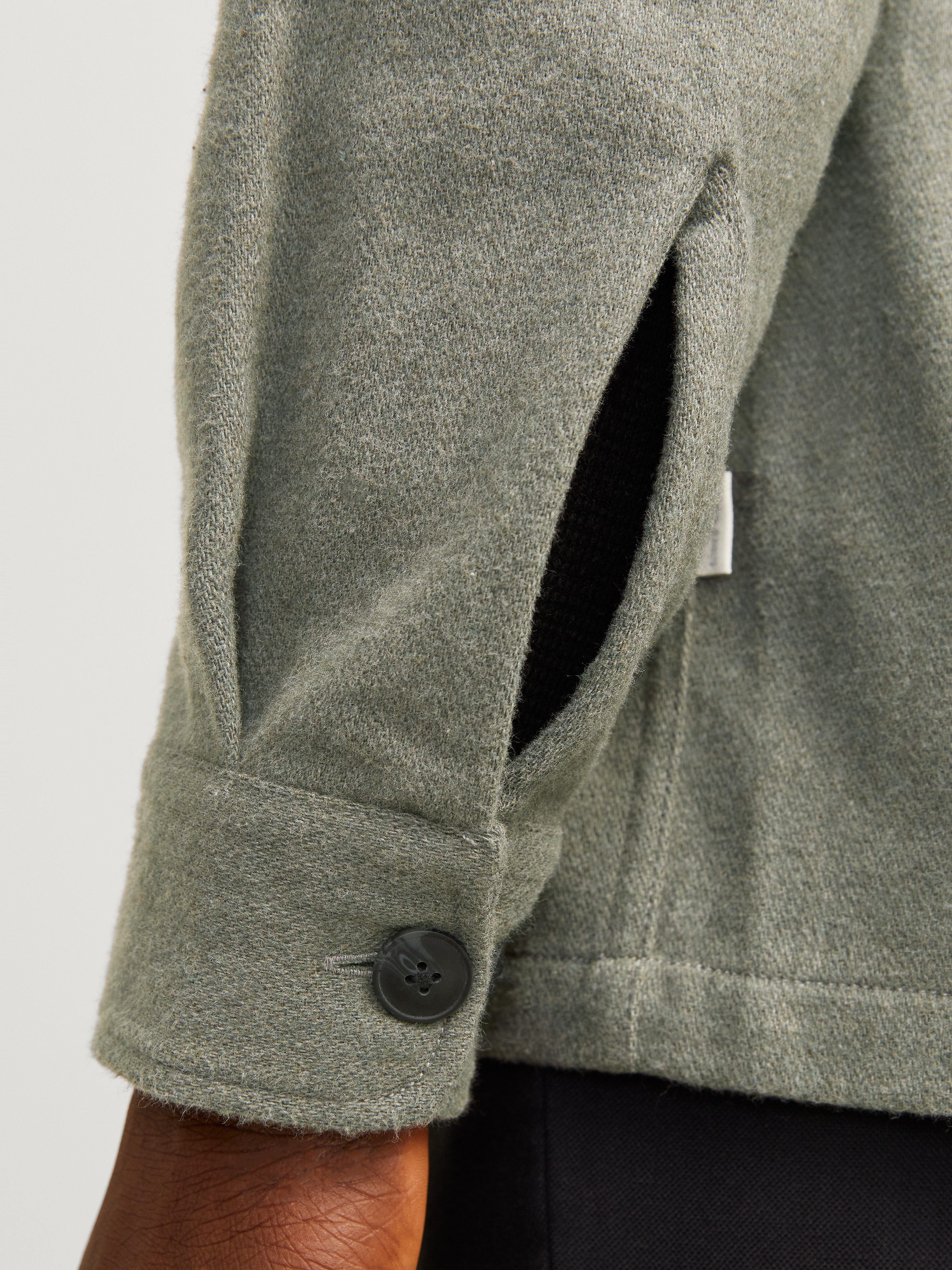 Jack & Jones Overhemd met lange mouwen JPRRAYMOND MELANGE SOLID LS OVERSHIRT SN