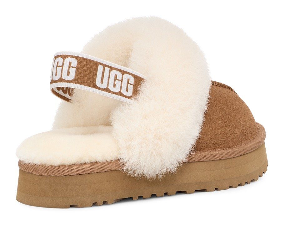UGG Pantoffels Funkette Plateau klomp, mule, pantoffel met elastische hielband