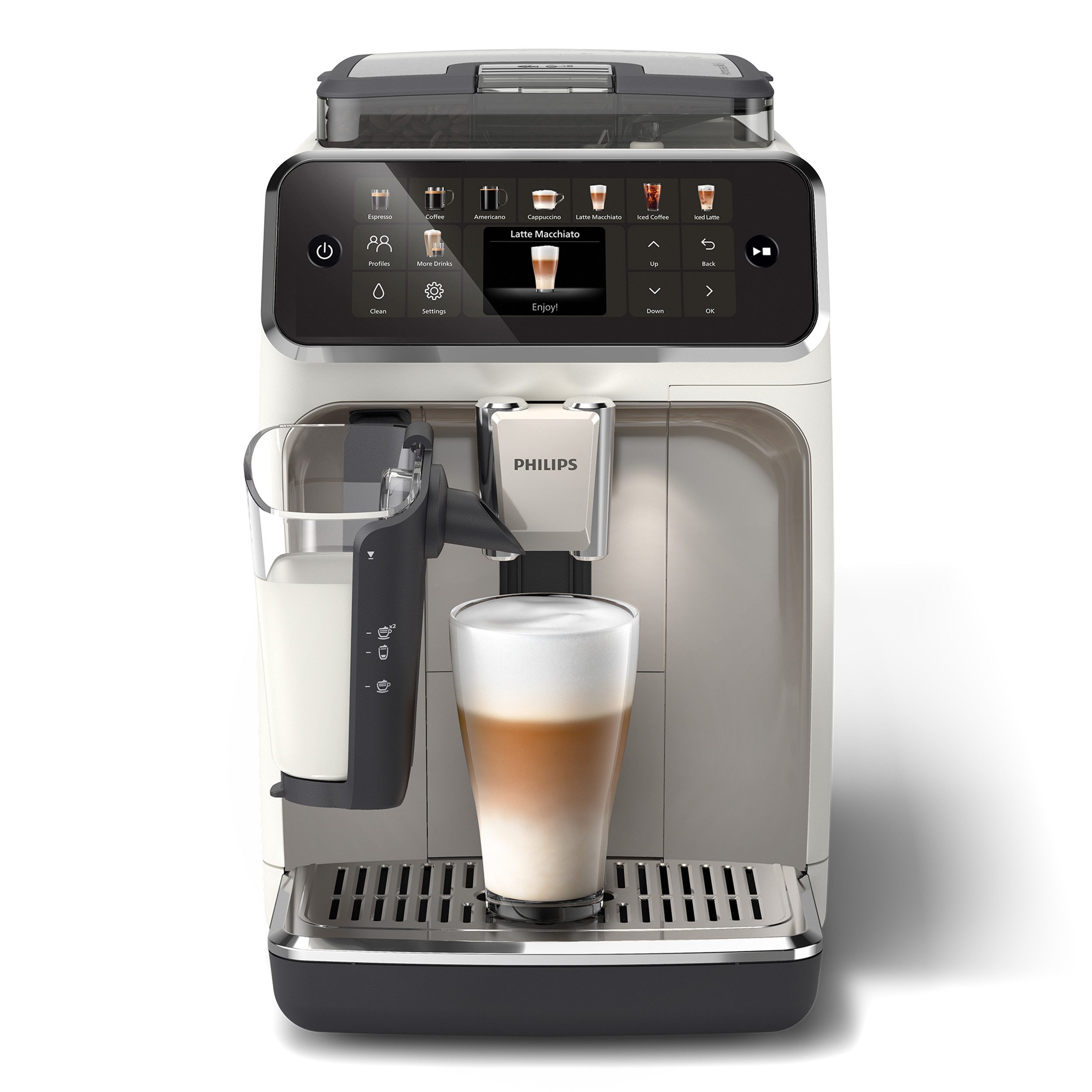 Philips Volautomatisch koffiezetapparaat EP5547/90 5500 Series, 20 koffiespecialiteiten (heet of ijskoud)