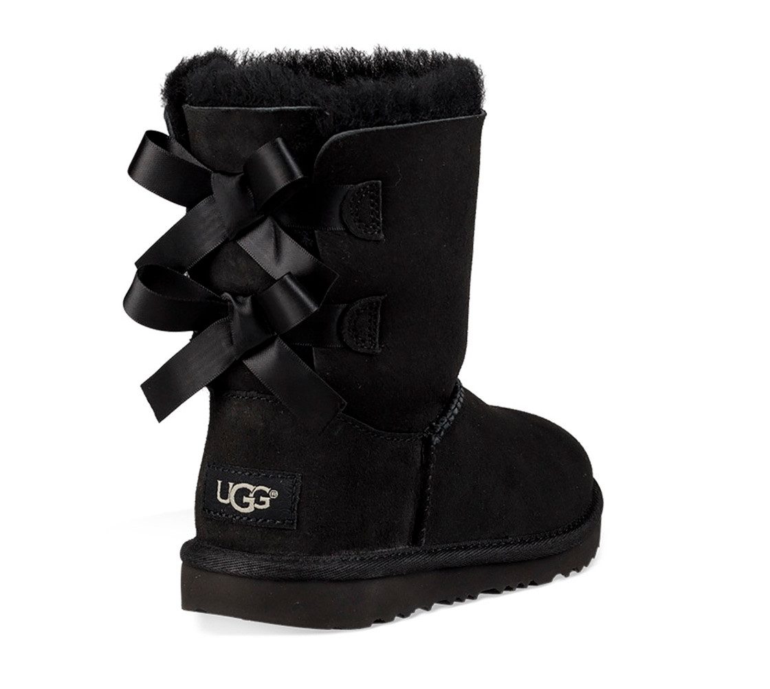 UGG Winterlaarzen K BAILEY BOW II , instaplaarzen, winterlaarzen, snowboots met strik van satijnband