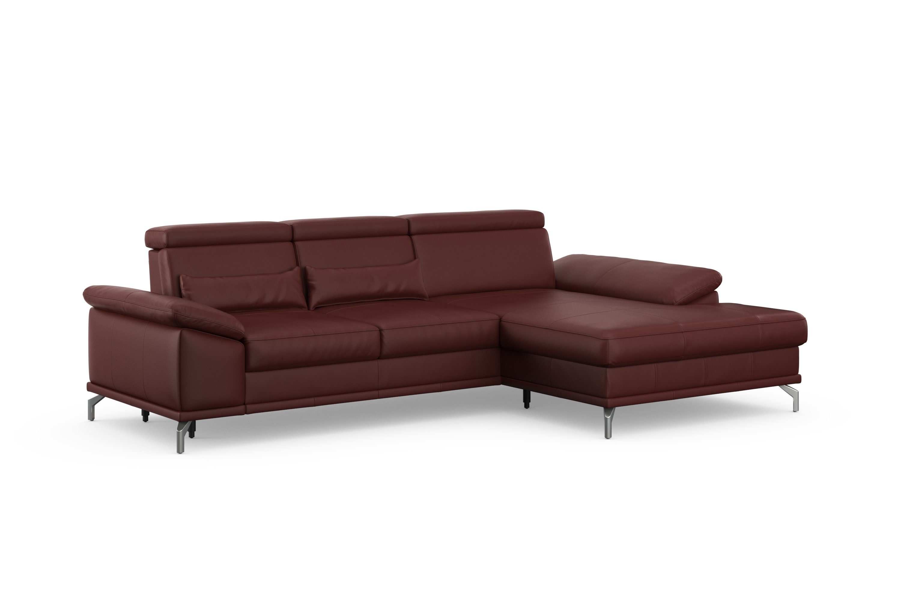 sit&more Hoekbank Cabrio L-vorm, met zitdiepteverstelling, arm- en hoofdsteunverstelling