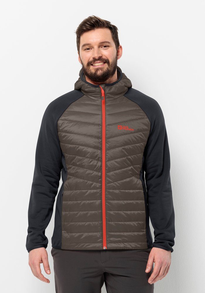 Jack Wolfskin Hybride jas ROUTEBURN PRO HYBRID M heren jassen maat L (52) bruin