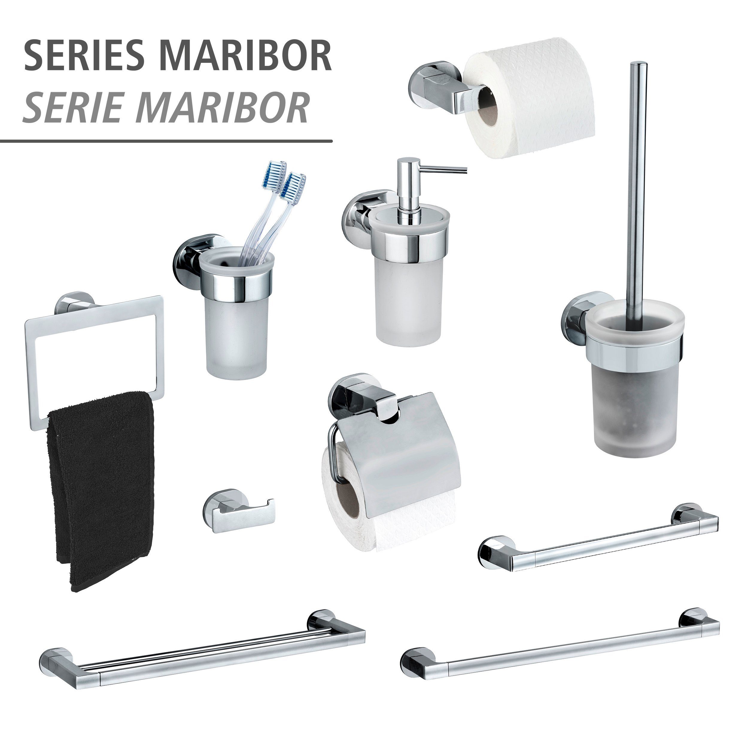 WENKO Handdoekstang UV-Loc® Maribor bevestigen zonder boren