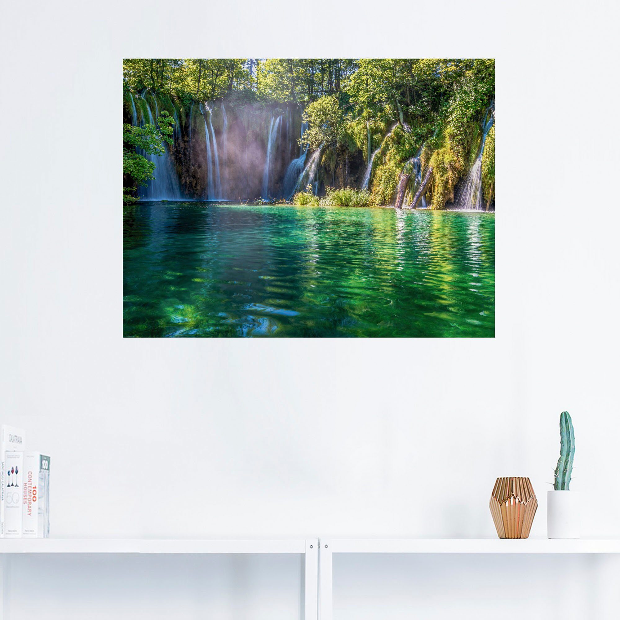 Artland Artprint De sprookjeswereld van Kroatië als artprint op linnen, muursticker in verschillende maten