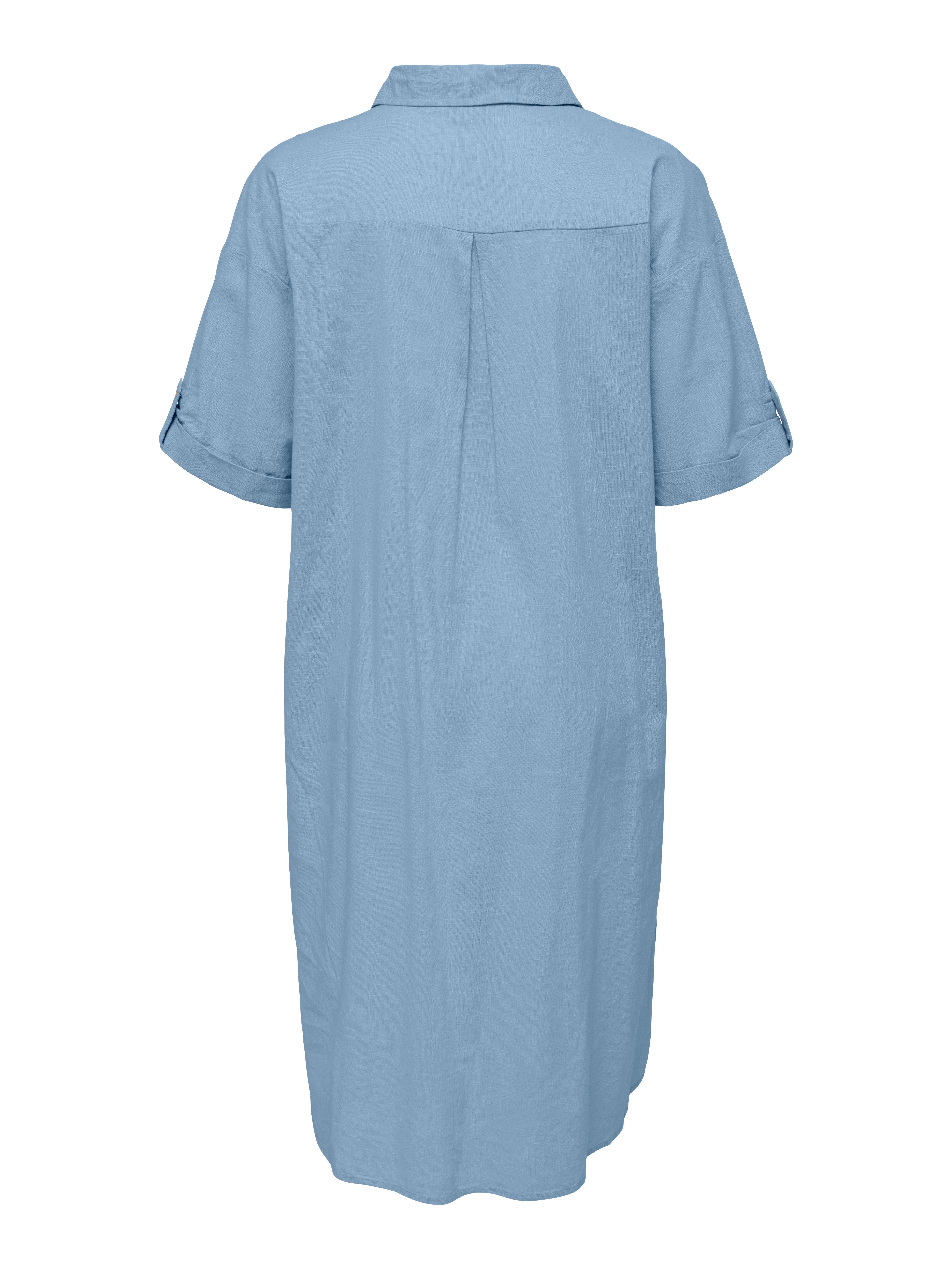 ONLY CARMAKOMA Blousejurk CARCOCO SS BLK SHIRT DRESS WVN