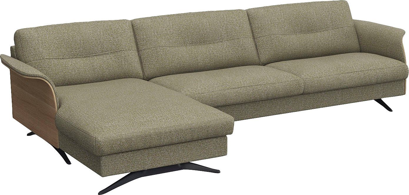 FLEXLUX Hoekbank Glow, super comfortabel door hoogwaardige zitconstructie met binnenvering, L-vorm