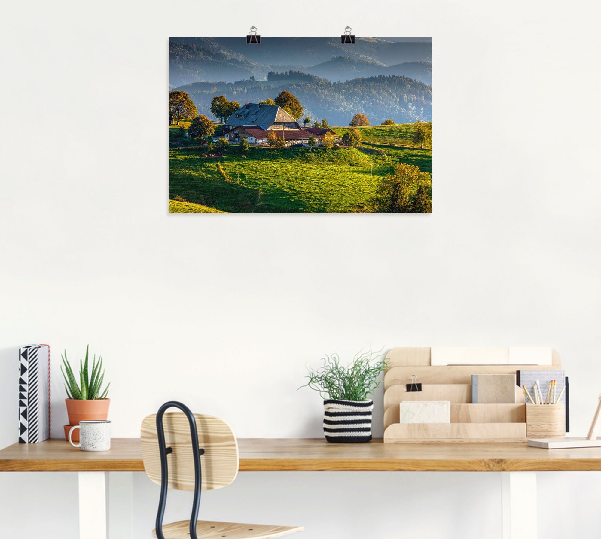 Artland Artprint Boerderij bij St.Peter Zwarte Woud als artprint op linnen, poster in verschillende formaten maten