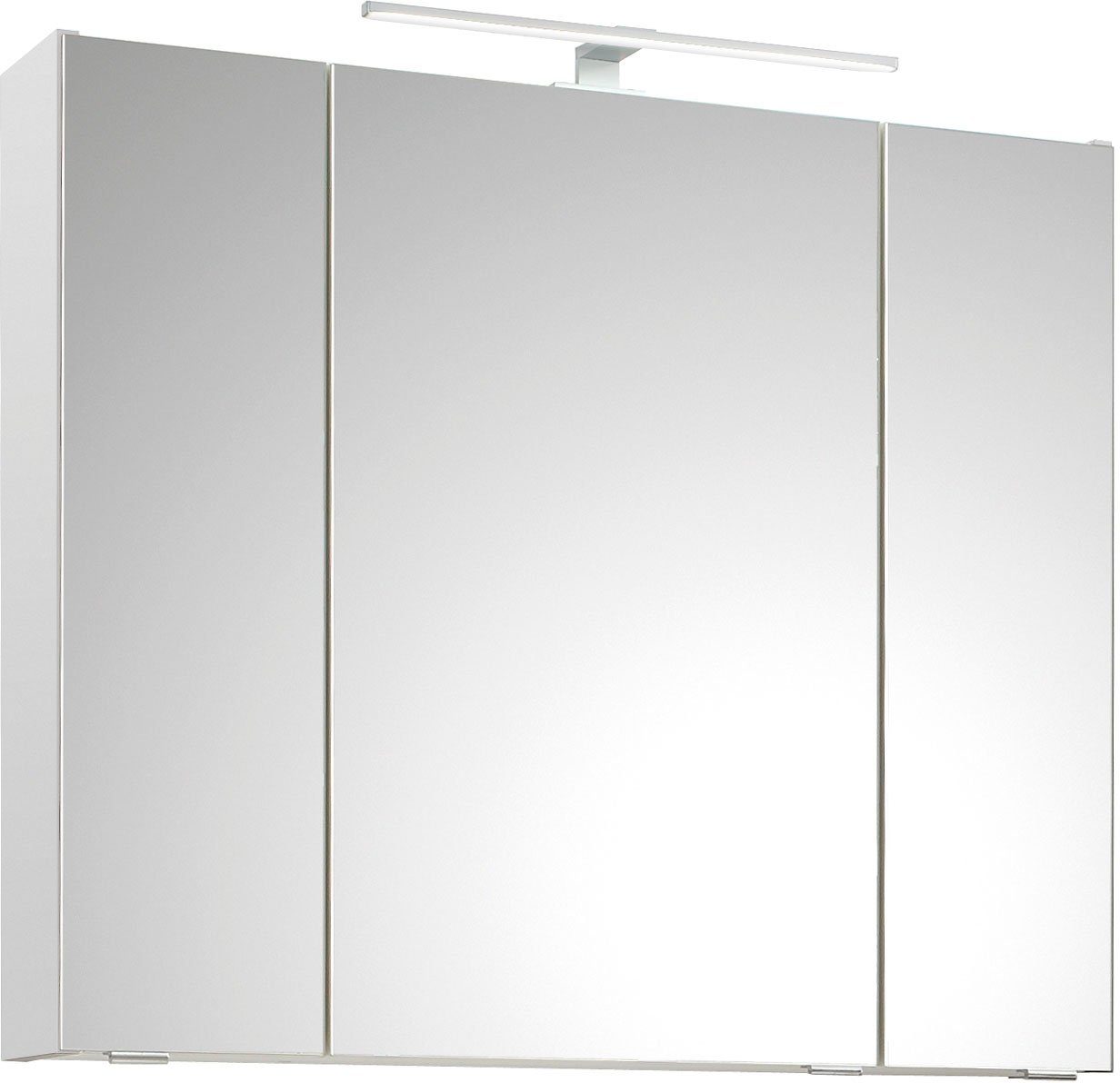 Saphir Spiegelkast Quickset 857 badkamermeubel, 3 spiegeldeuren, 6 planken, 80 cm breed