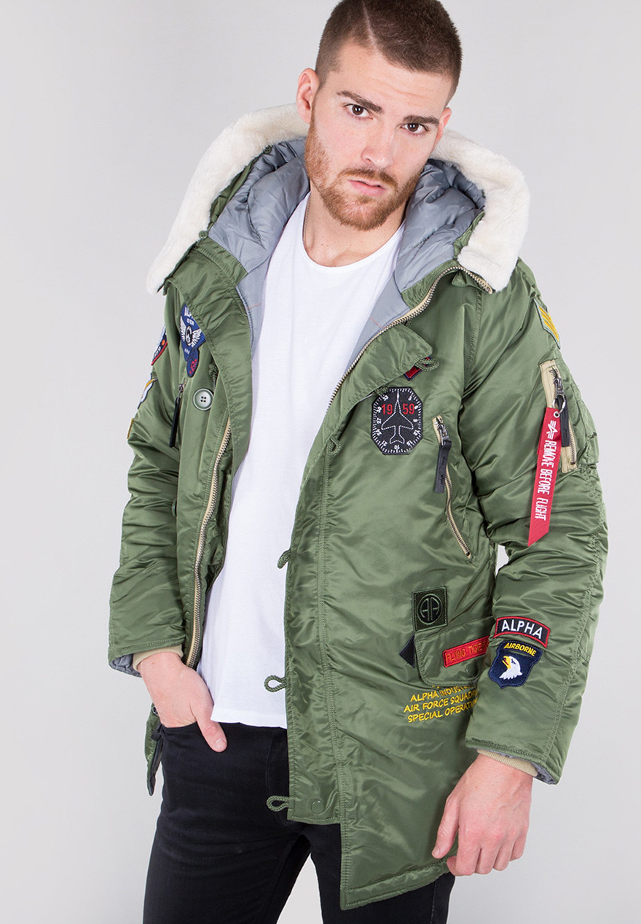 Alpha Industries Winterjack Men Cold Weather Jackets N3-B Patch