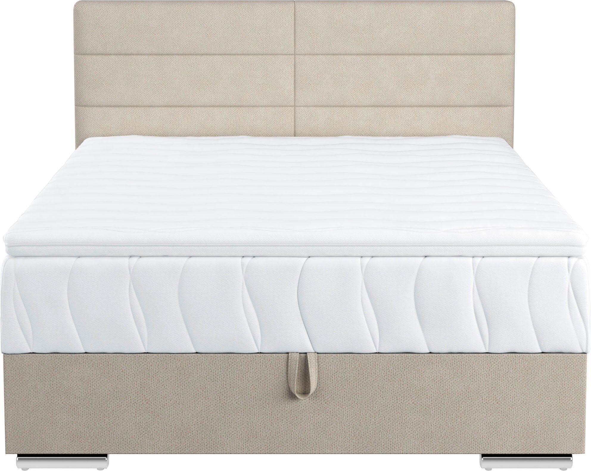 COTTA Boxspring Tom met bedkist, topmatras en sierkussen