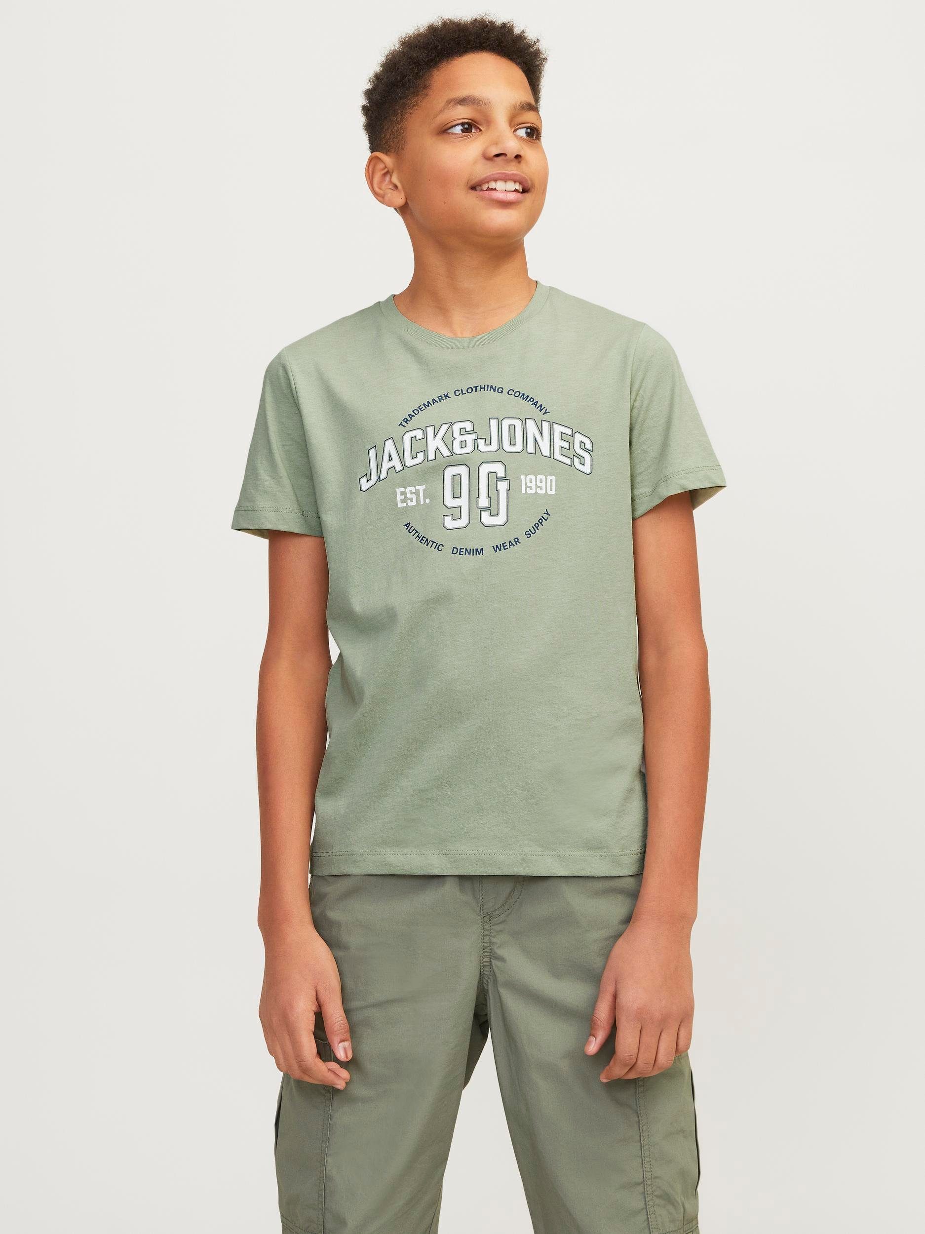Jack & Jones Junior Shirt met korte mouwen JJMINDS TEE SS CREW NECK JNR 2PK MP (set, 2)