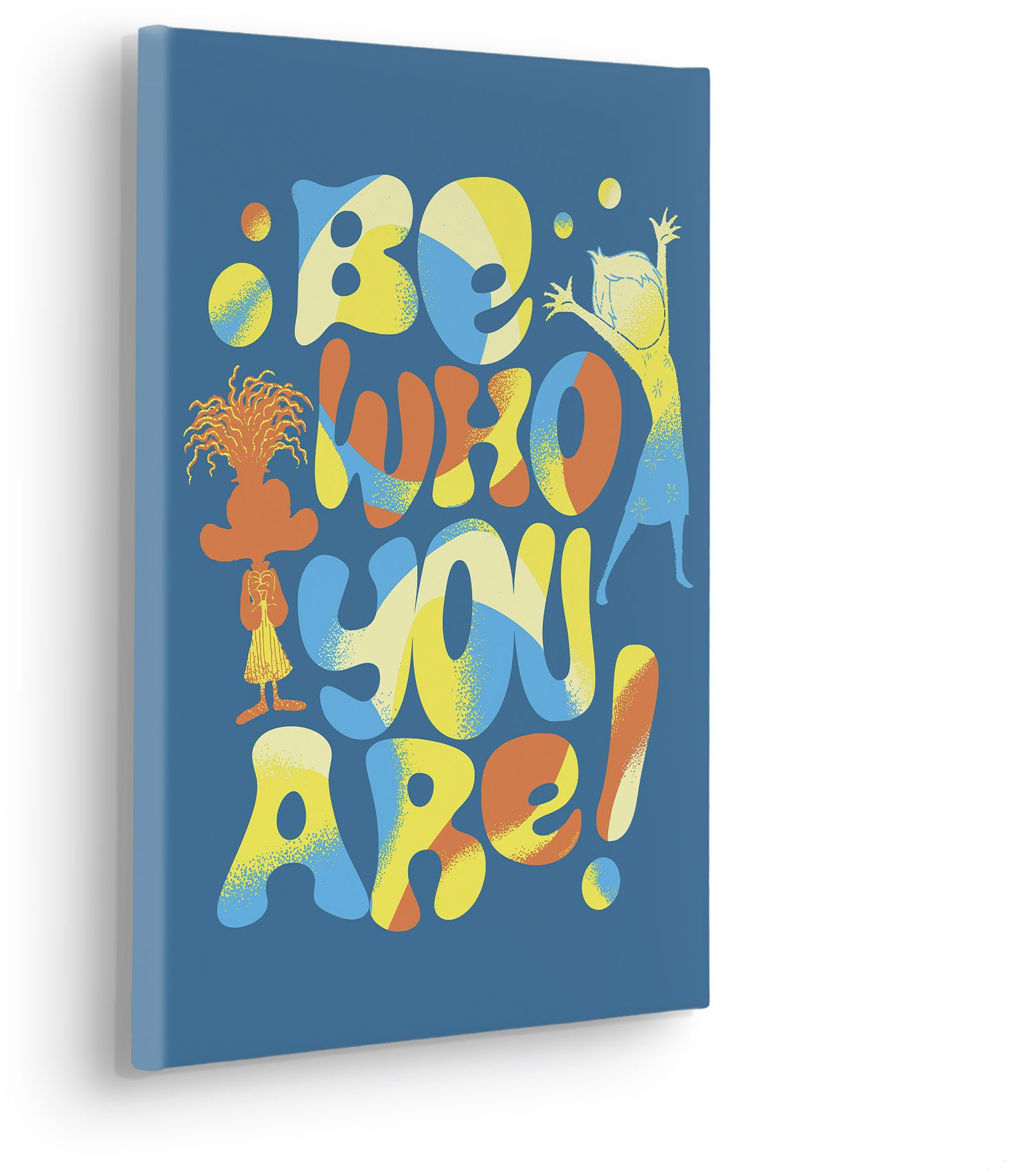 Komar Artprint op linnen Disney and Pixar Inside Out Be Who You Are 300 x 280 cm (breedte x hoogte) - behang, vlies, woonkamer, slaapkamer (1 stuk)