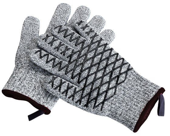 Maximex Ovenhandschoenen 2in1 (set, 2-delig) keukentextiel grijs
