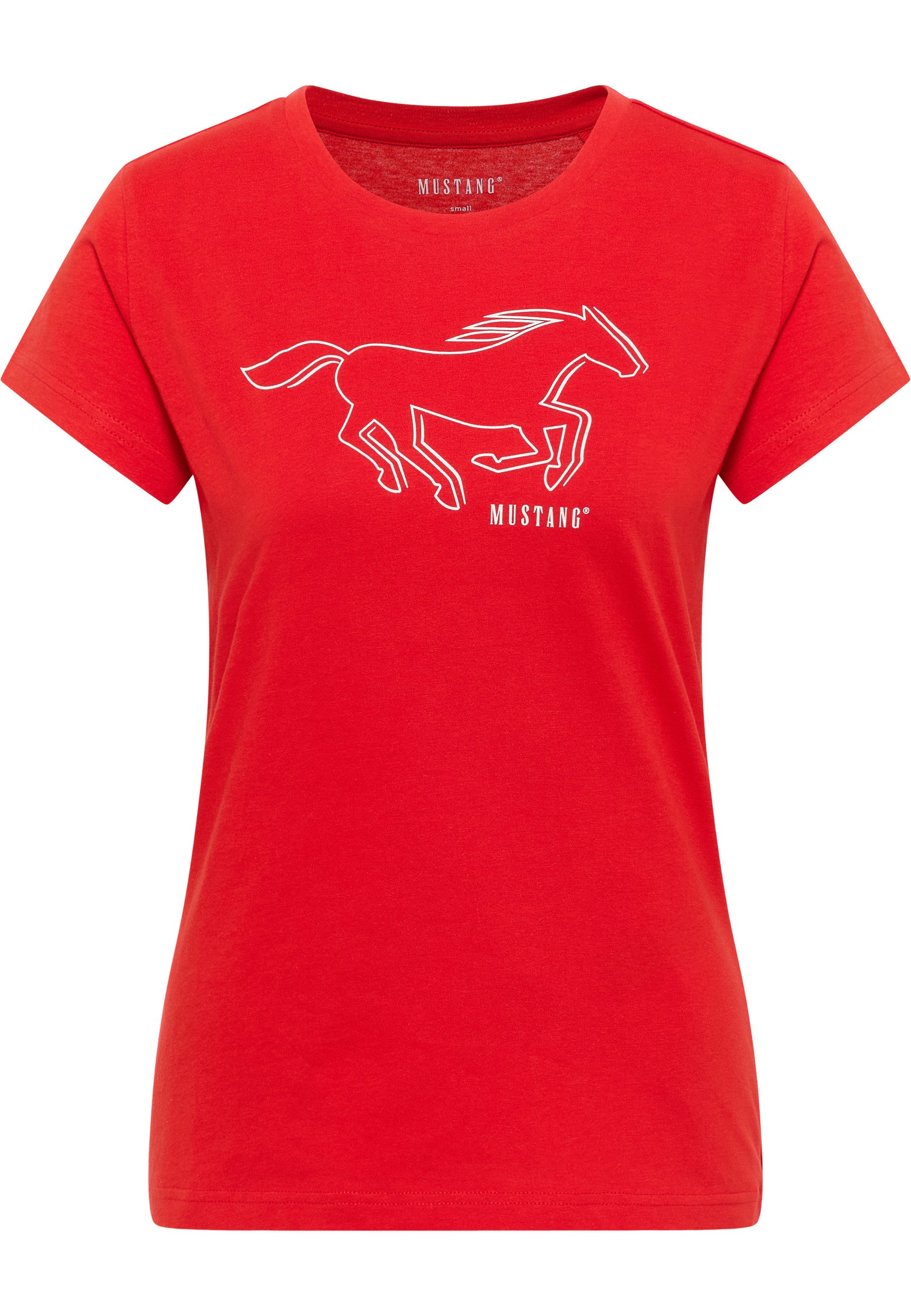 MUSTANG Shirt met korte mouwen Dames stijl Loa