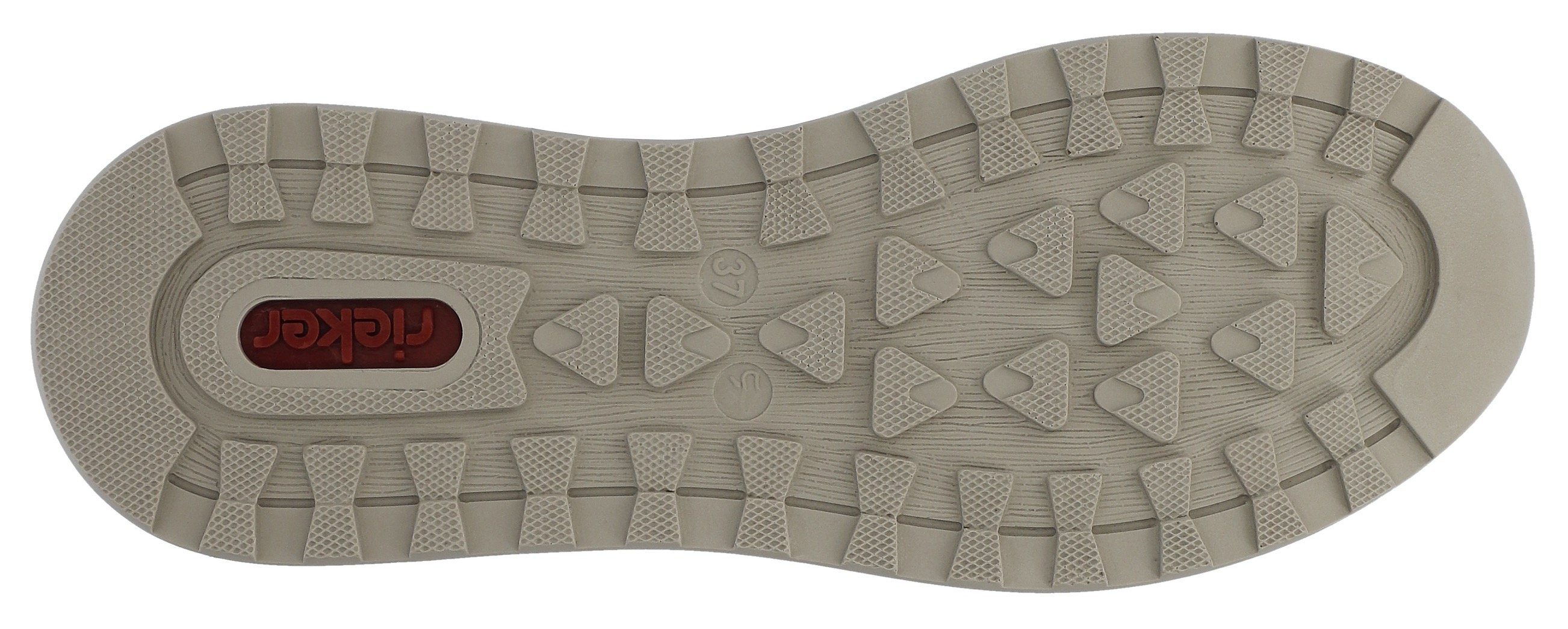 Rieker Sneakers verwijderbare zachte inlegzool, vrijetijdsschoen, lage schoen, veterschoen