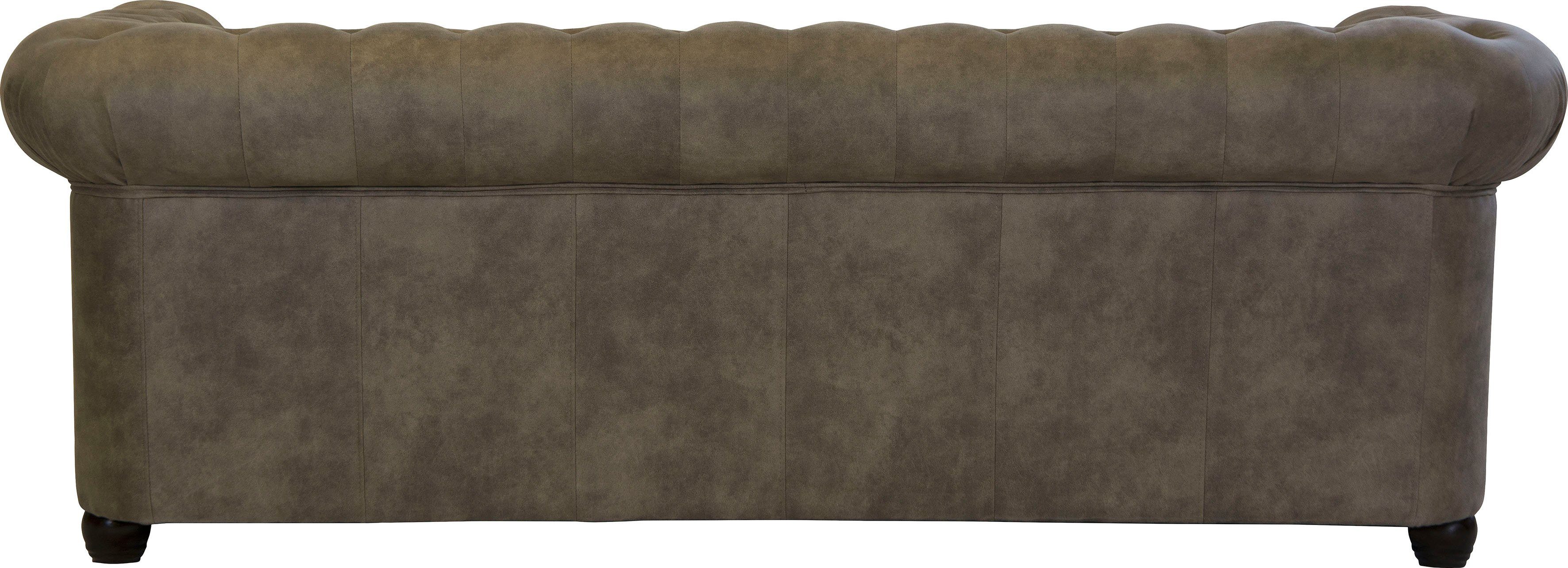 Home affaire Chesterfield-bank Rysum Chesterfield look, in 2 verschillende stoffen, 2 versies snel leverbaar