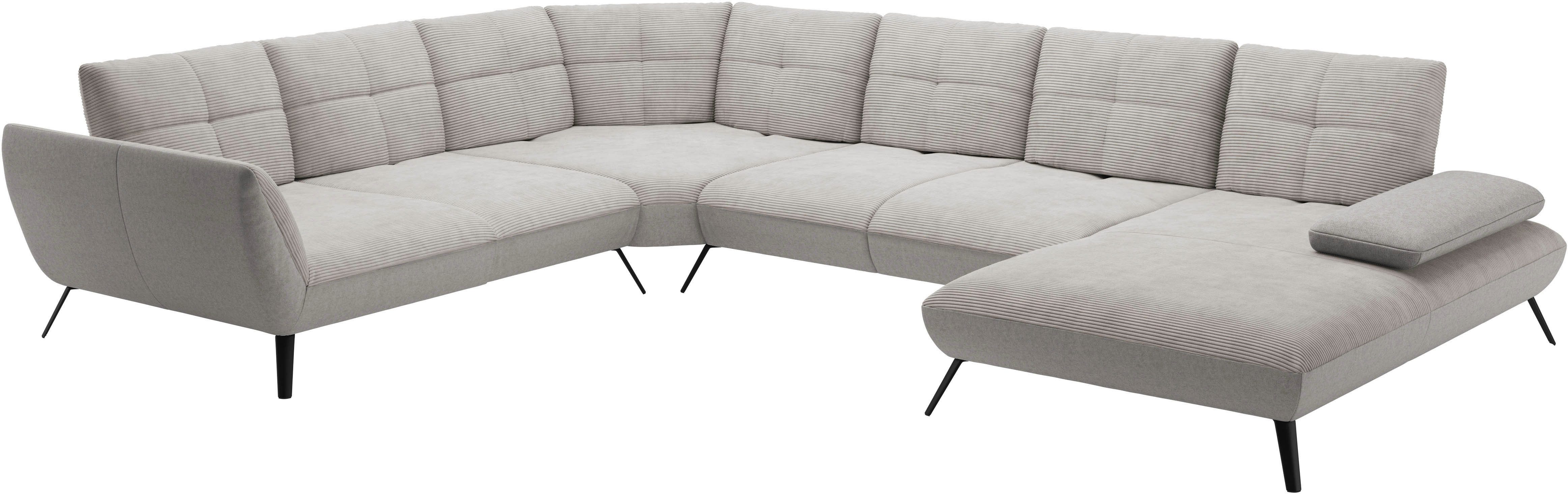 Places of Style Zithoek Mikado U-vorm incl. zitdiepteverstelling en armleuningverstelling