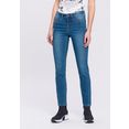 arizona slim fit jeans met modieus naadverloop - nieuwe collectie blauw