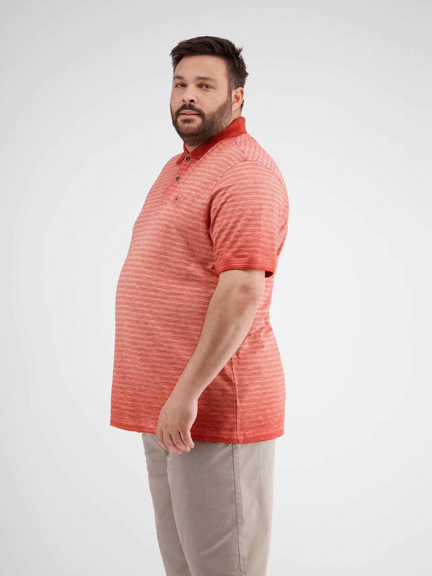 Lerros Poloshirt LERROS gestreept poloshirt in grote maten