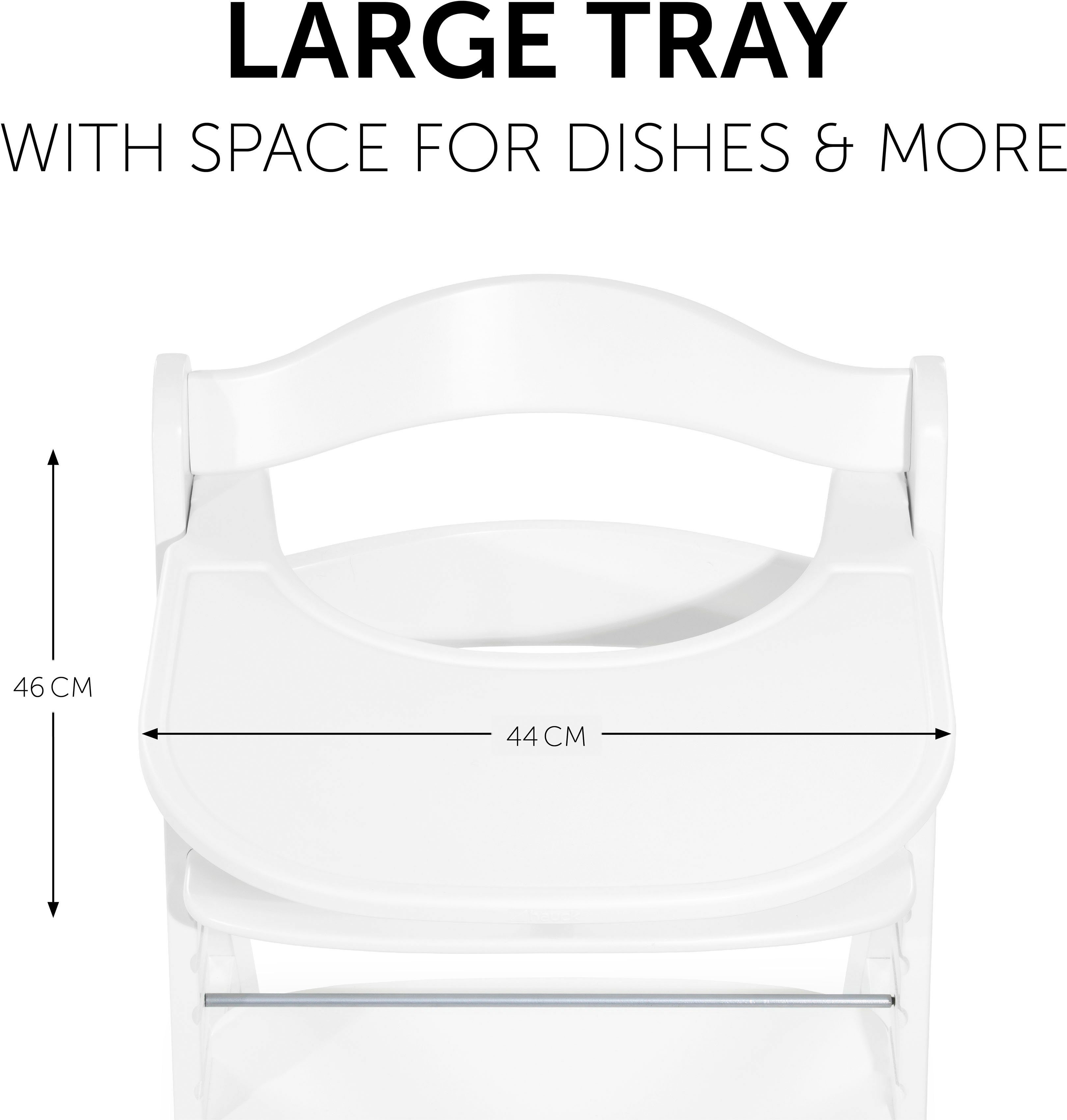 Hauck Kinderstoeltafeltje Alpha Click Tray, wit voor hauck kinderstoel alpha+