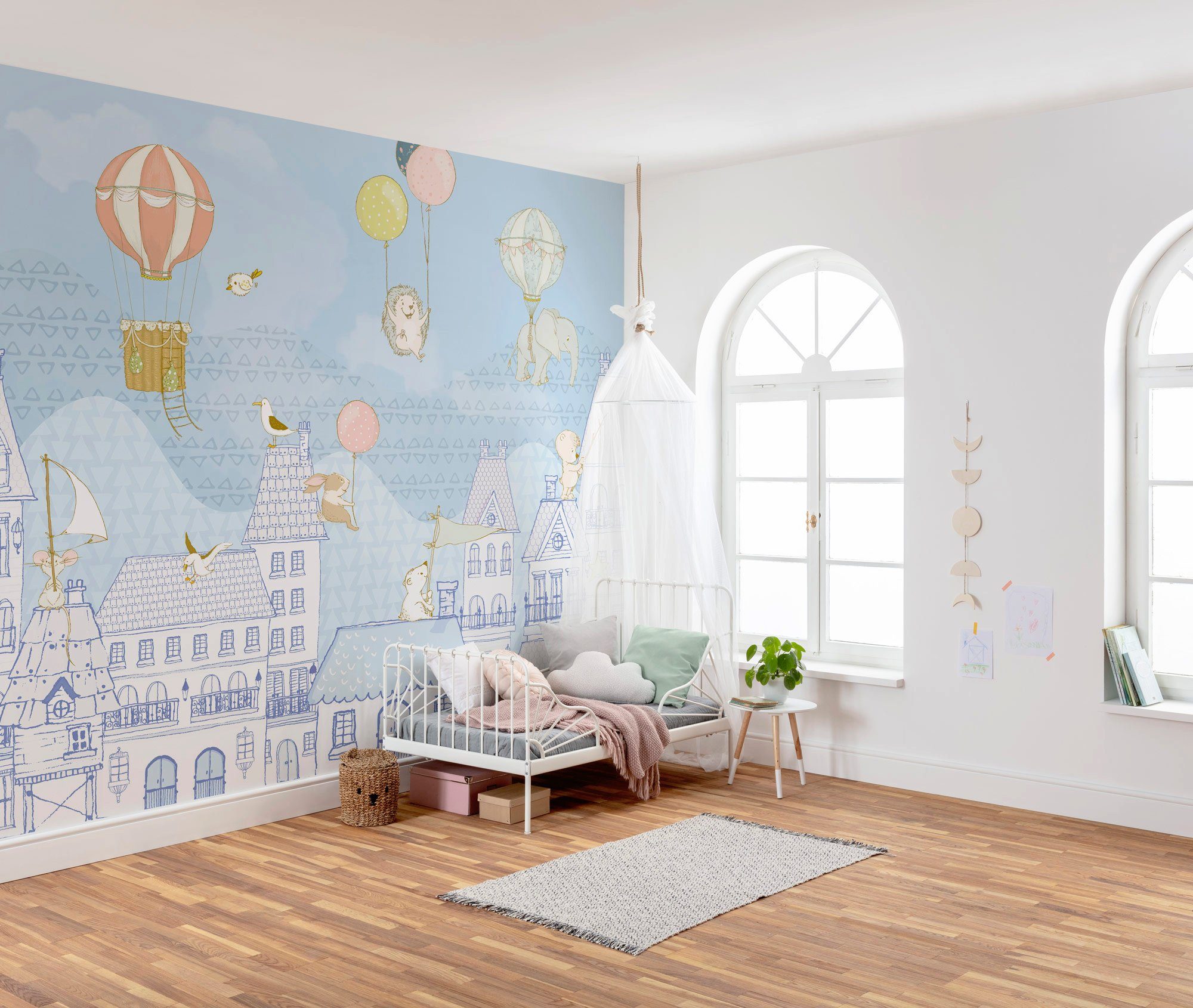 Komar Vliesbehang Digitale print vlies - Rooftop Ralley - Afmeting 350 x 250 cm