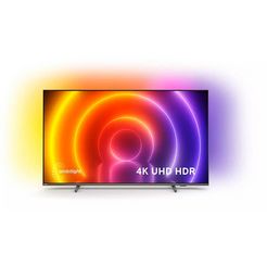 philips led-tv 50pus8106-12, 126 cm - 50 ", 4k ultra hd, android tv | smart-tv, ambilight langs 3 randen zilver