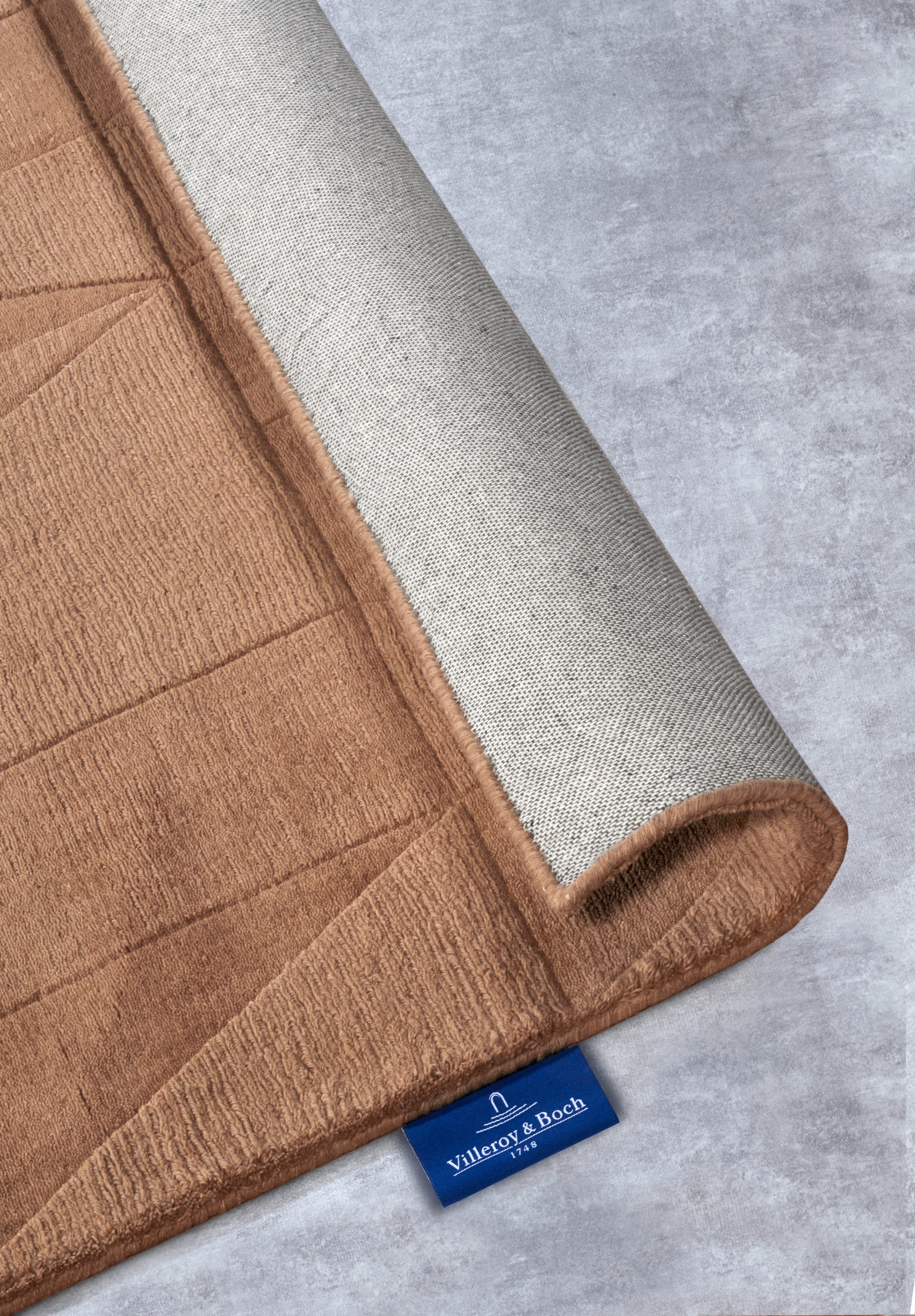 Villeroy & Boch Wollen kleed Ursule Loper, handgeweven, wol, natuur, woonkamer, geometrie, boho