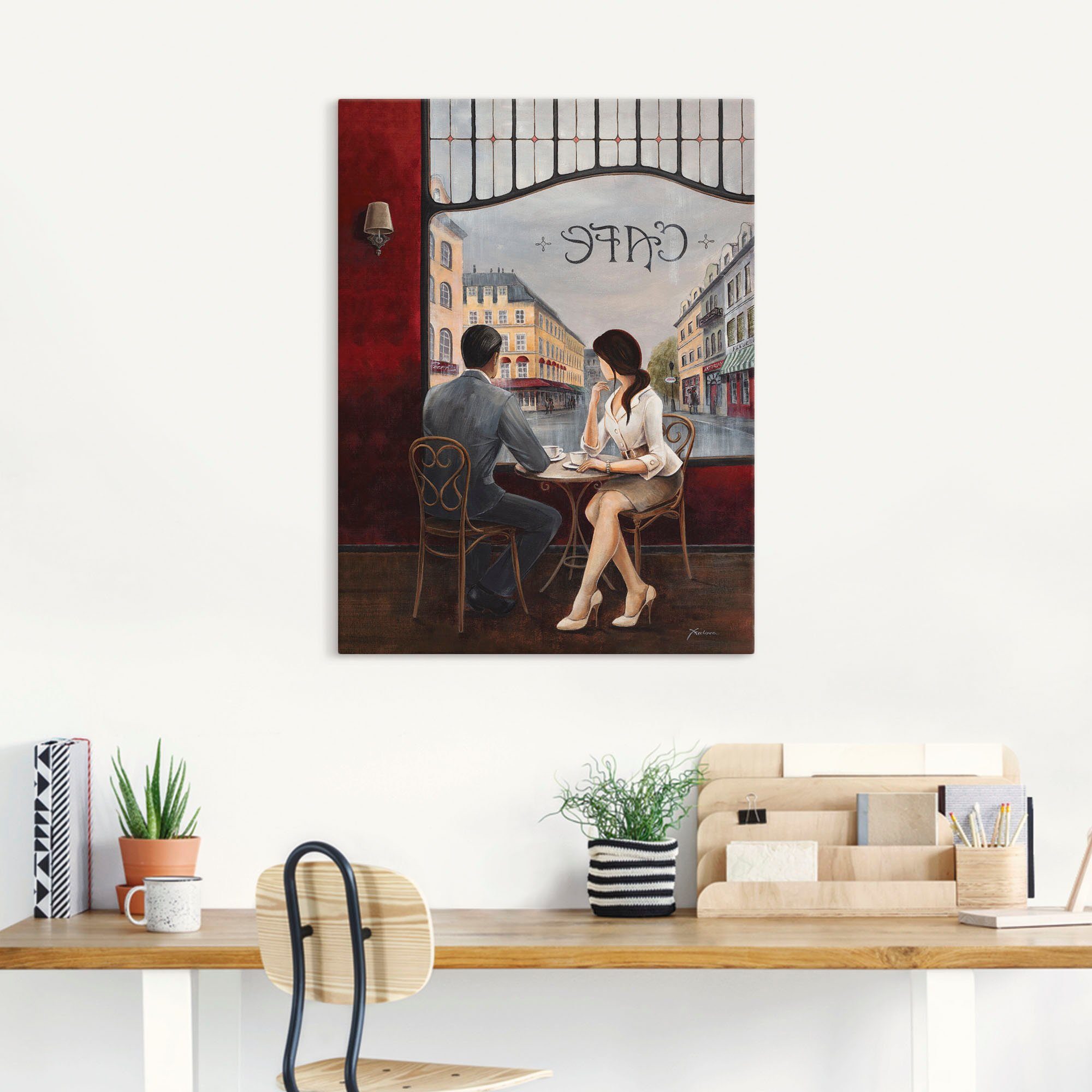 Artland Artprint Koffie als artprint van aluminium, artprint voor buiten, artprint op linnen, poster, muursticker