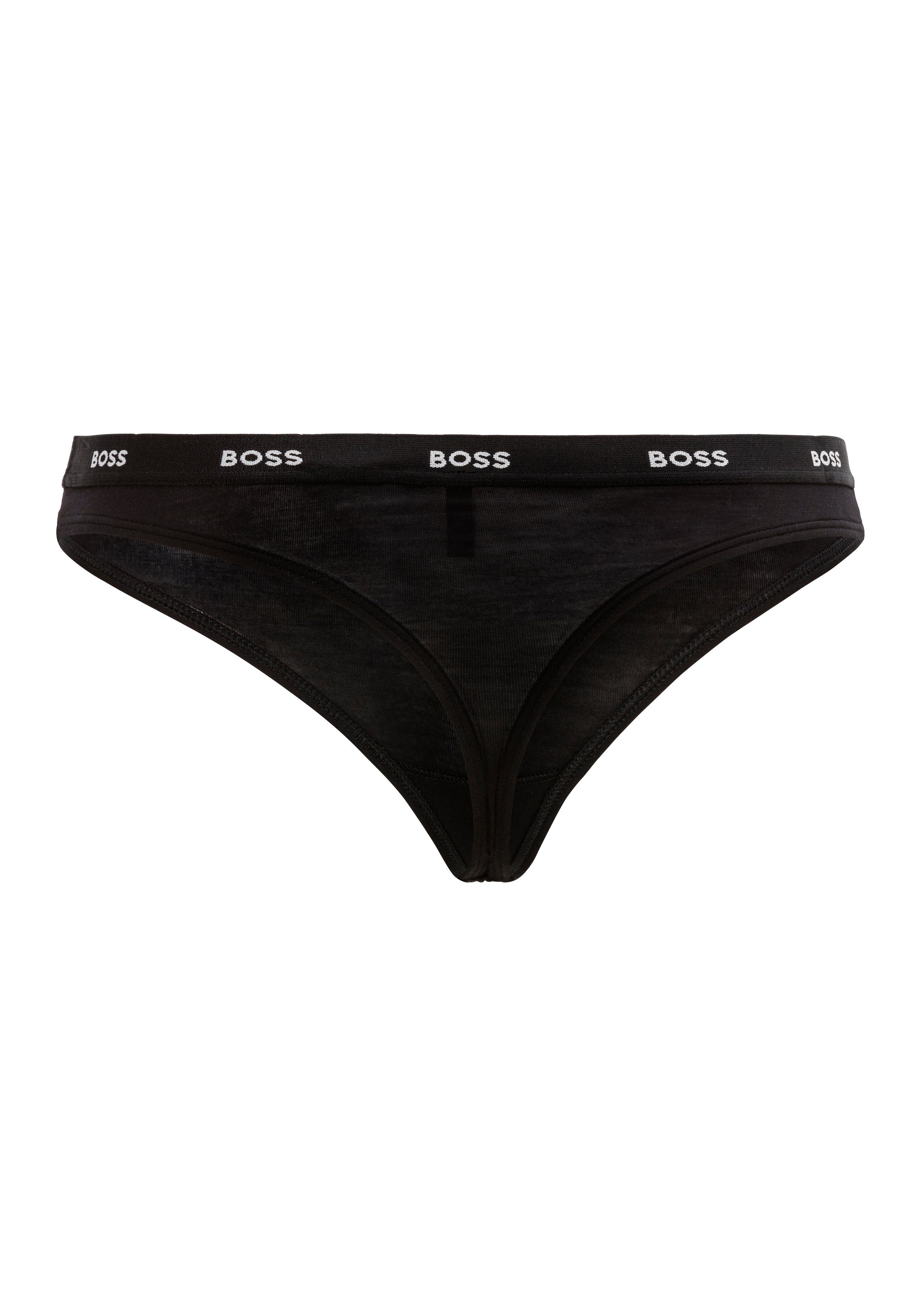 BOSS String THONG CI met boss logotekst op de tailleband