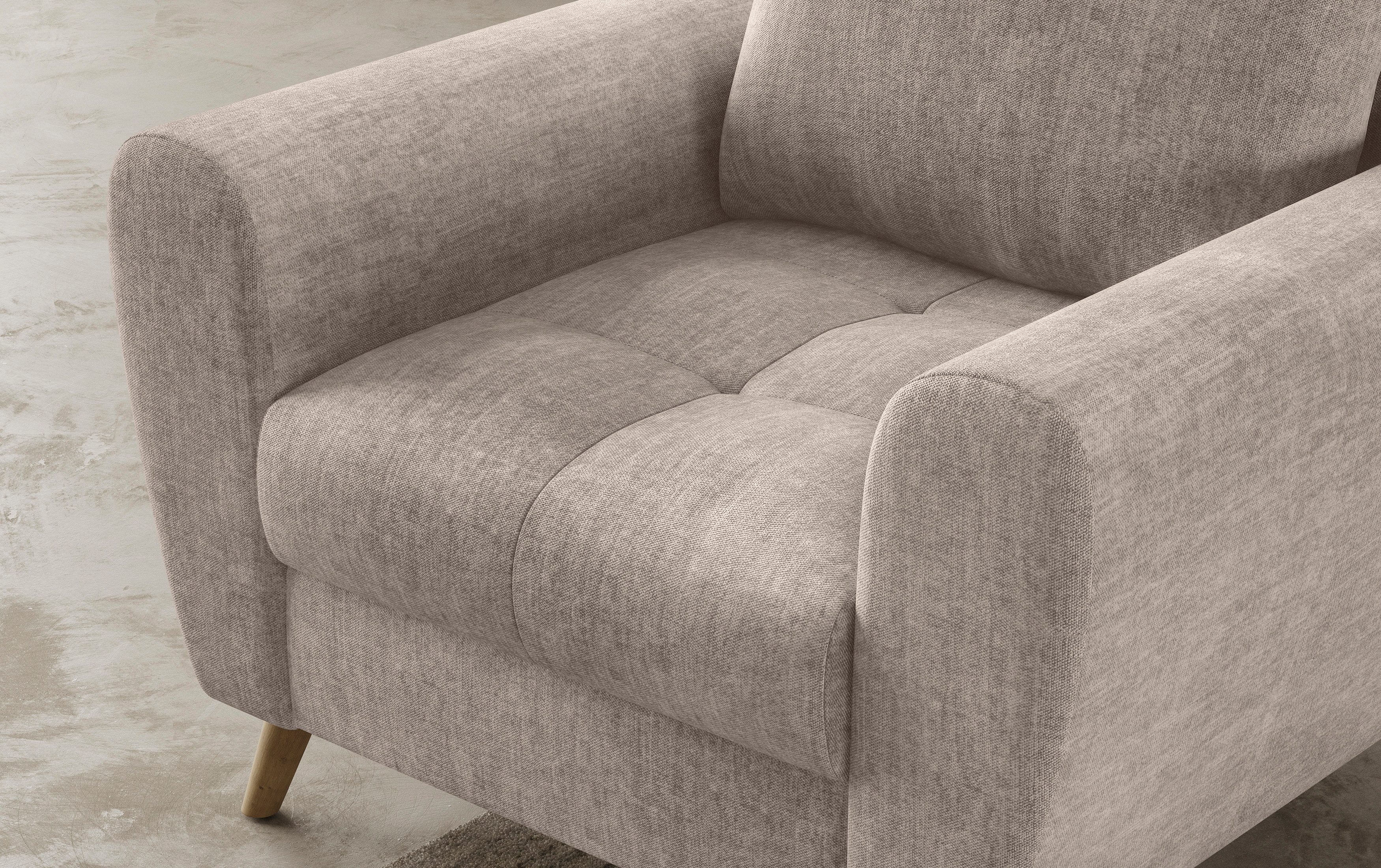 Mr. Couch Fauteuil Blackburn II Geschikt voor de set, optioneel met koudschuim