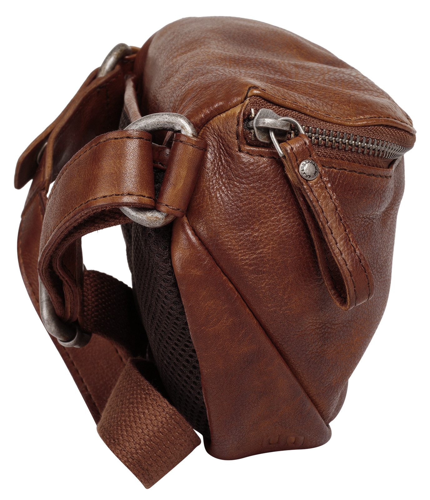Spikes & Sparrow Schoudertas echt leder