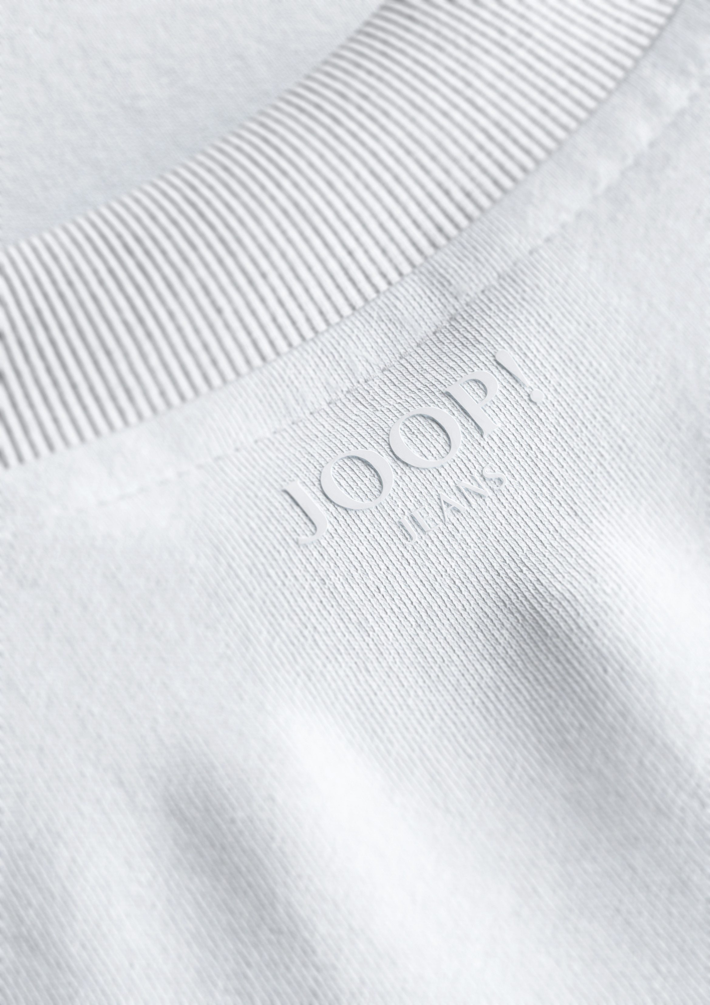 Joop Jeans Shirt met ronde hals Cedric Label aan de zijkant van de romp elastische ronde hals
