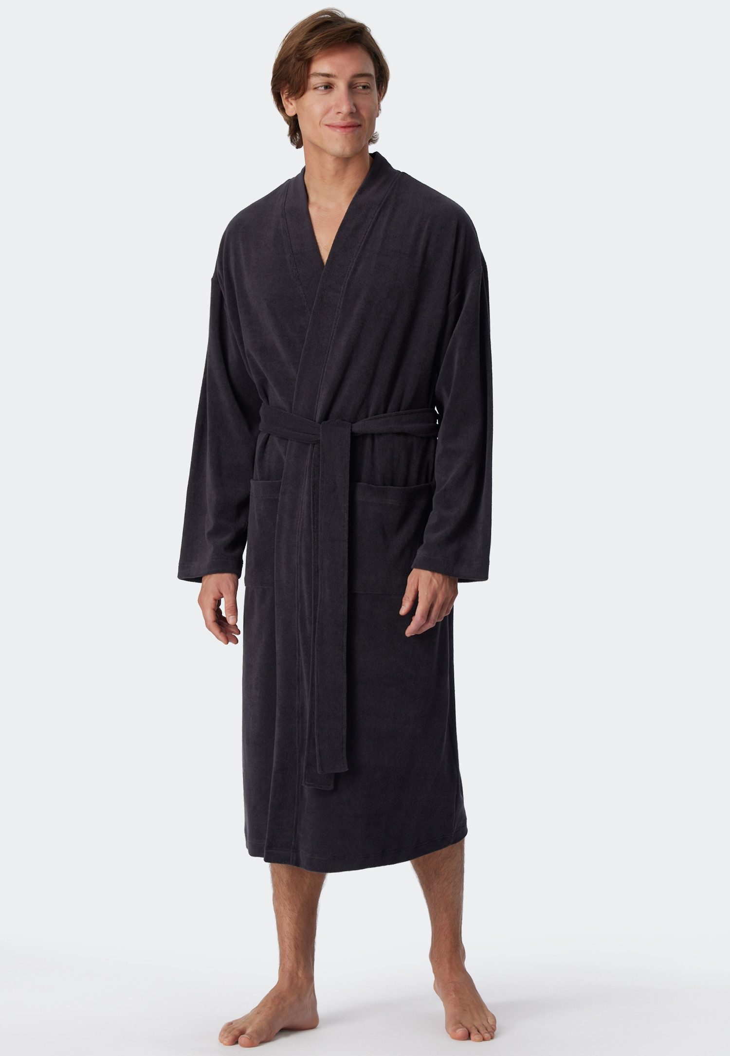 Schiesser Herenbadjas Feather Terry