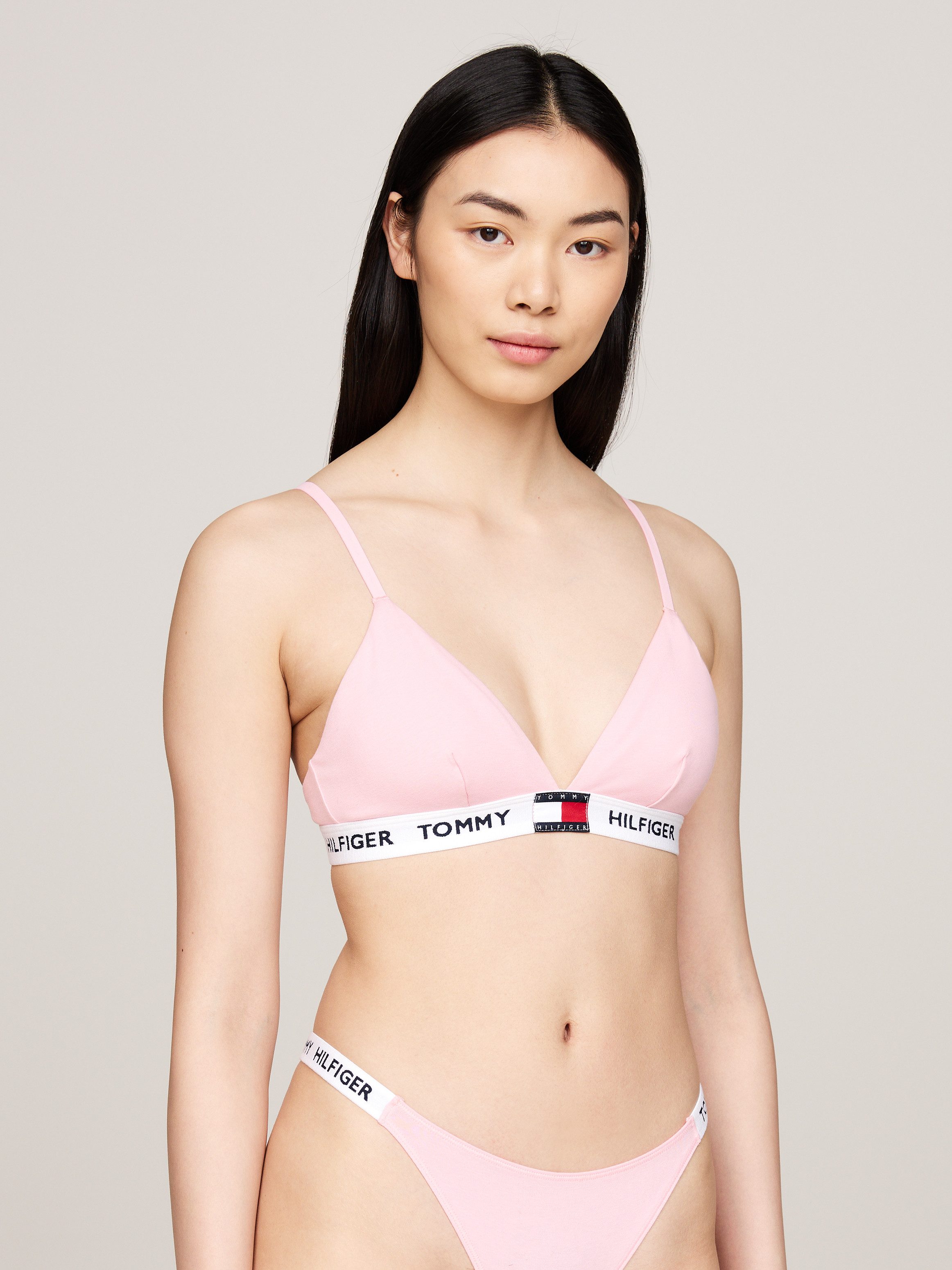 Tommy Hilfiger Underwear Bralette-bh met elastische logo-band dames bralettes maat L roze