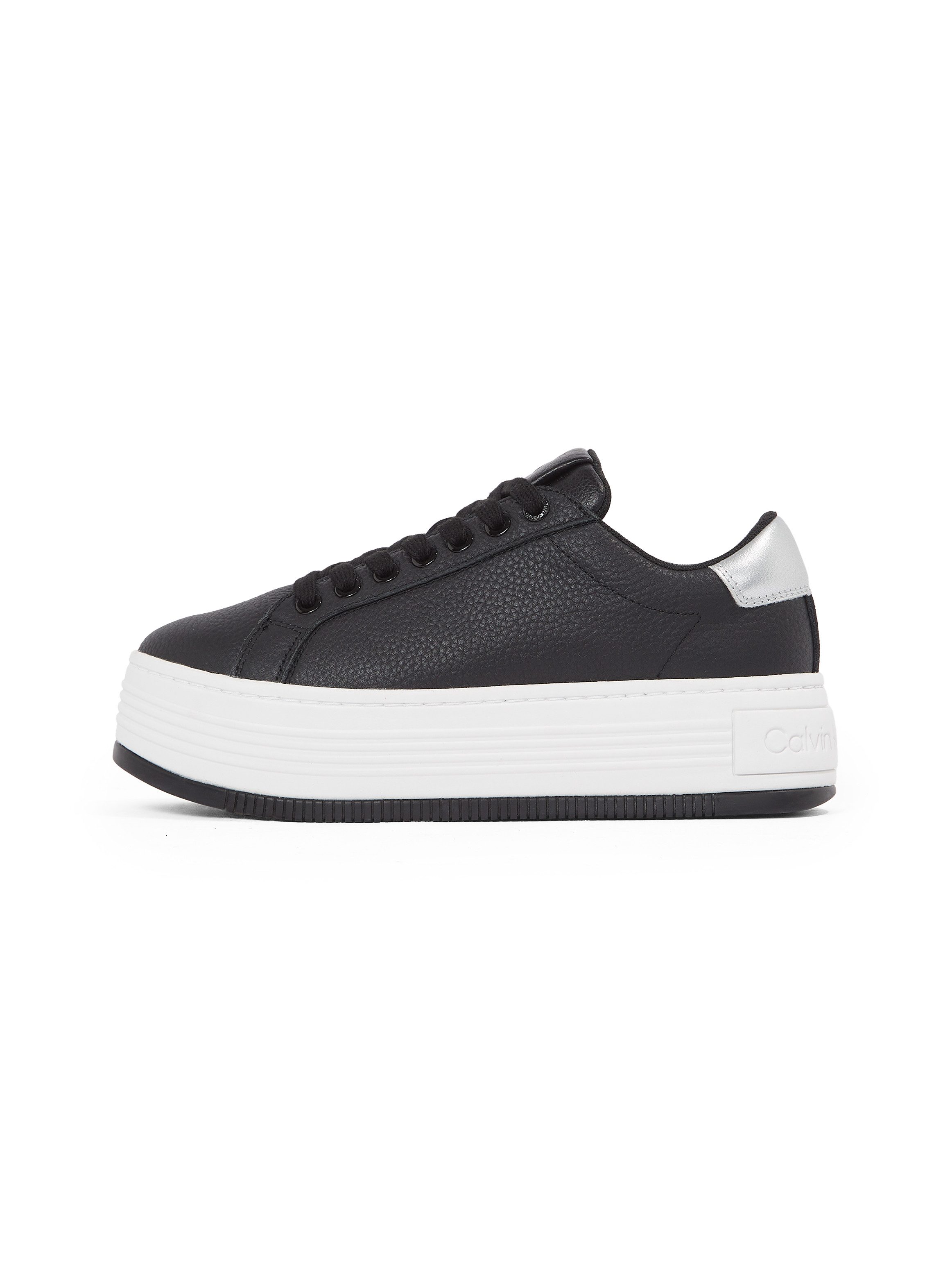 Calvin Klein Plateausneakers BOLD FLATF LOW MIX OHB veterschoenen, lage schoen, vrijetijdsschoen met hielcontrast
