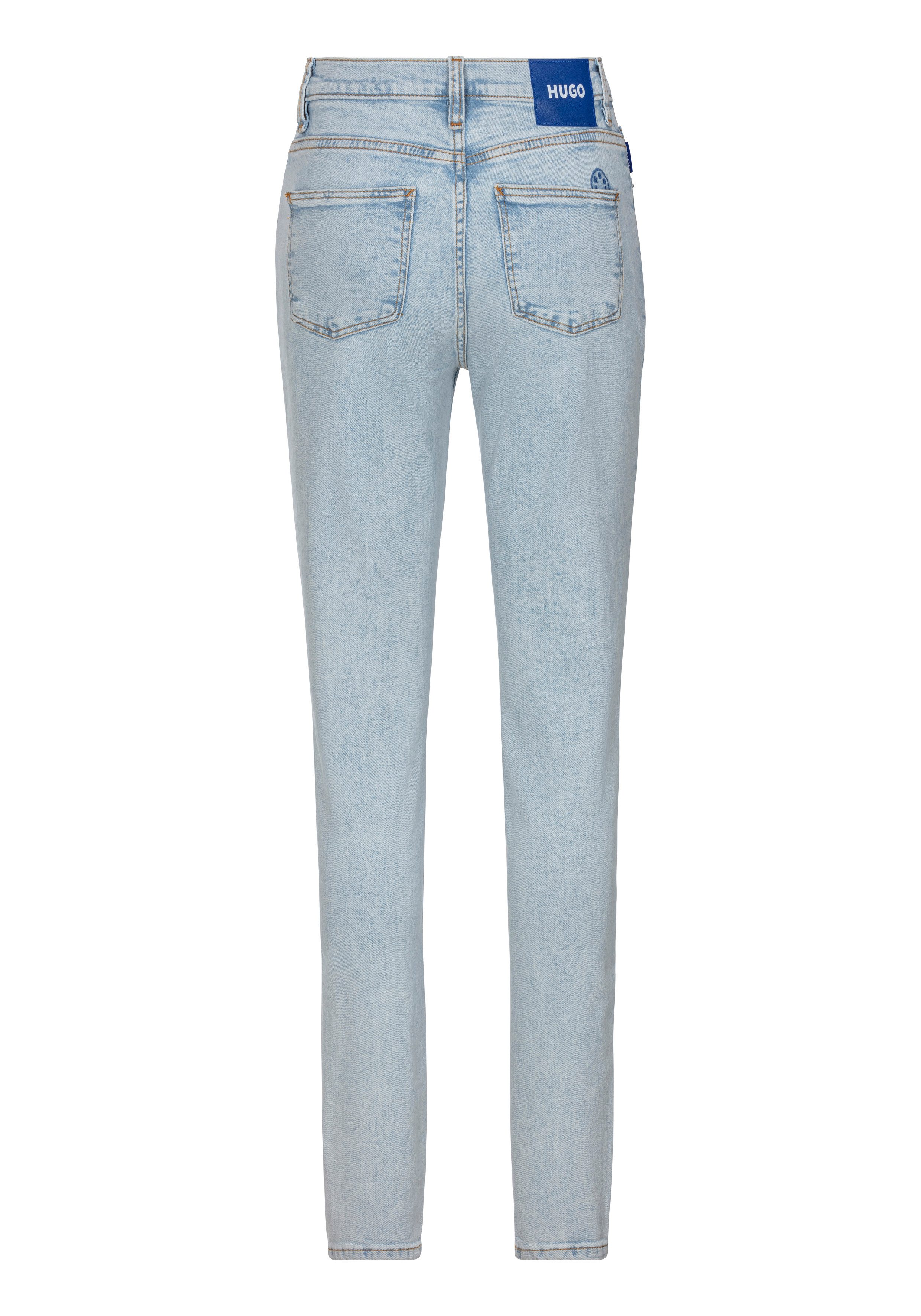 HUGO Blue Skinny fit jeans Malu Skinny fit met gemiddelde taillehoogte