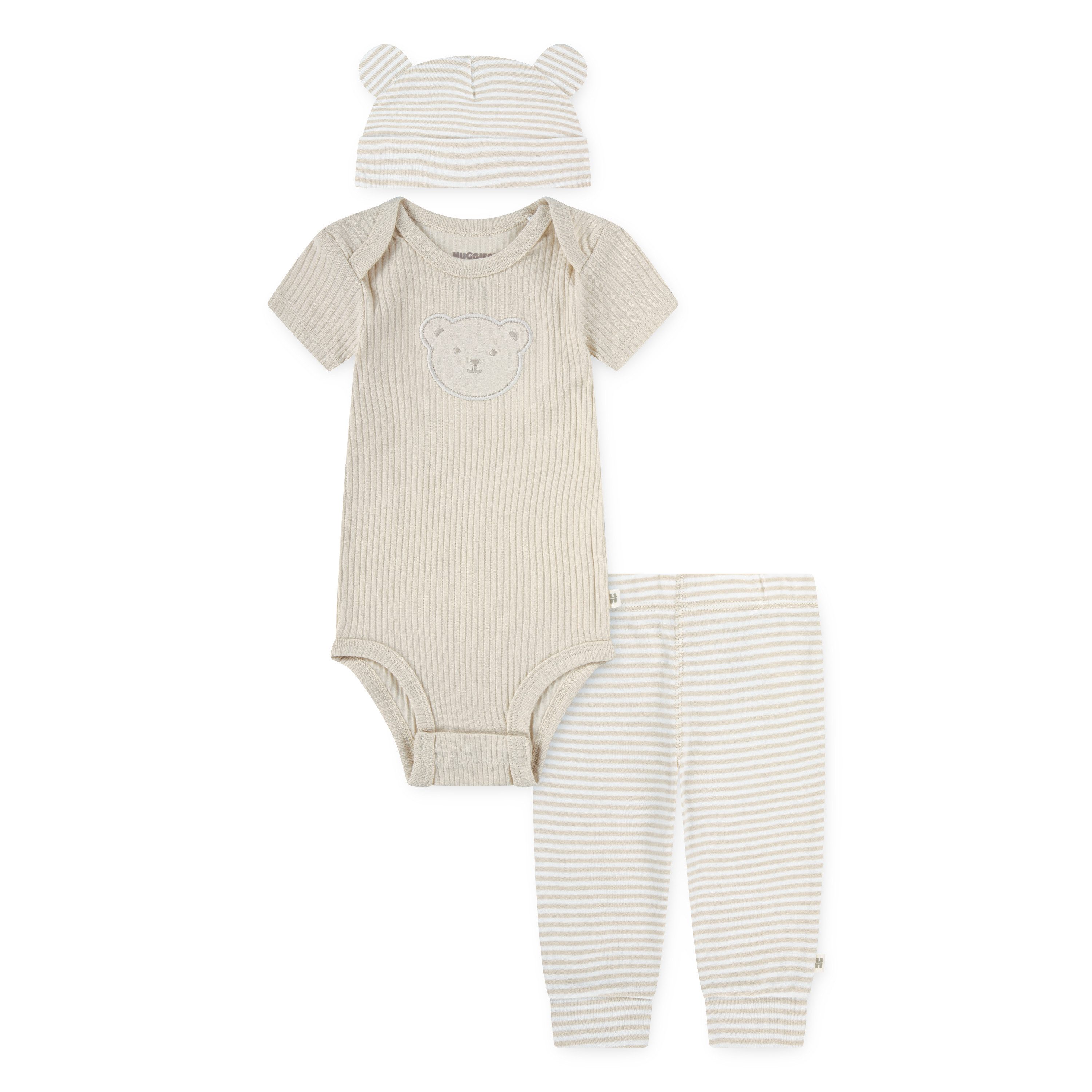 MUSTANG Newborn-cadeauset (set, 3-delig) kinderen basissets maat 2 (62) beige