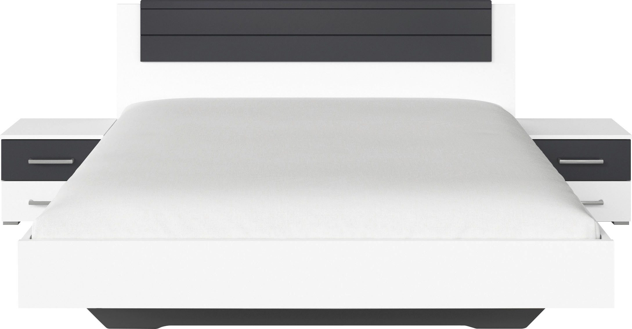 rauch Ledikant Tweepersoons futonbed BARCELONA in zwevende look (set, 3-delig)