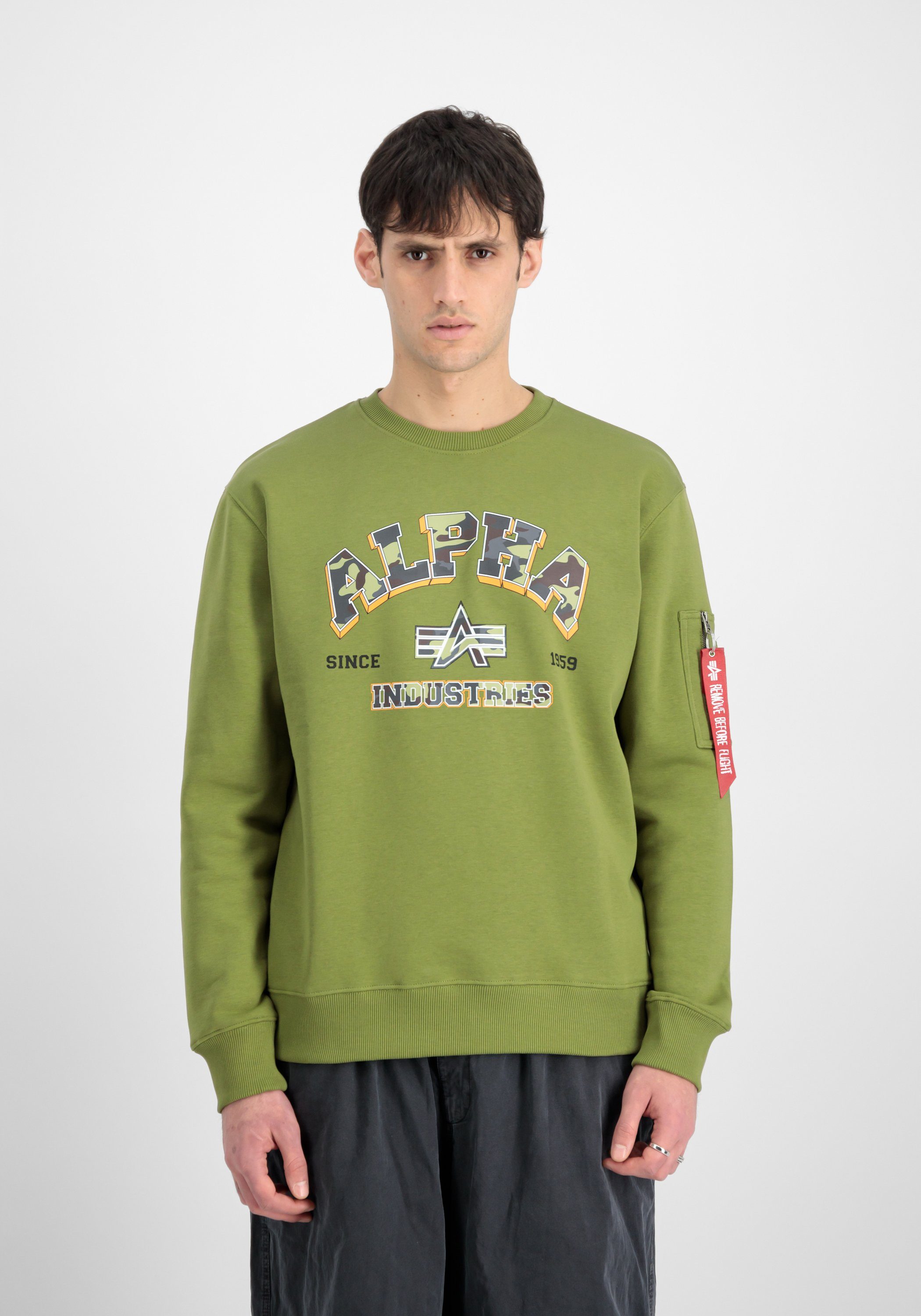 Alpha Industries Sweater ALPHA INDUSTRIES Men - Sweatshirts College Camo Sweater