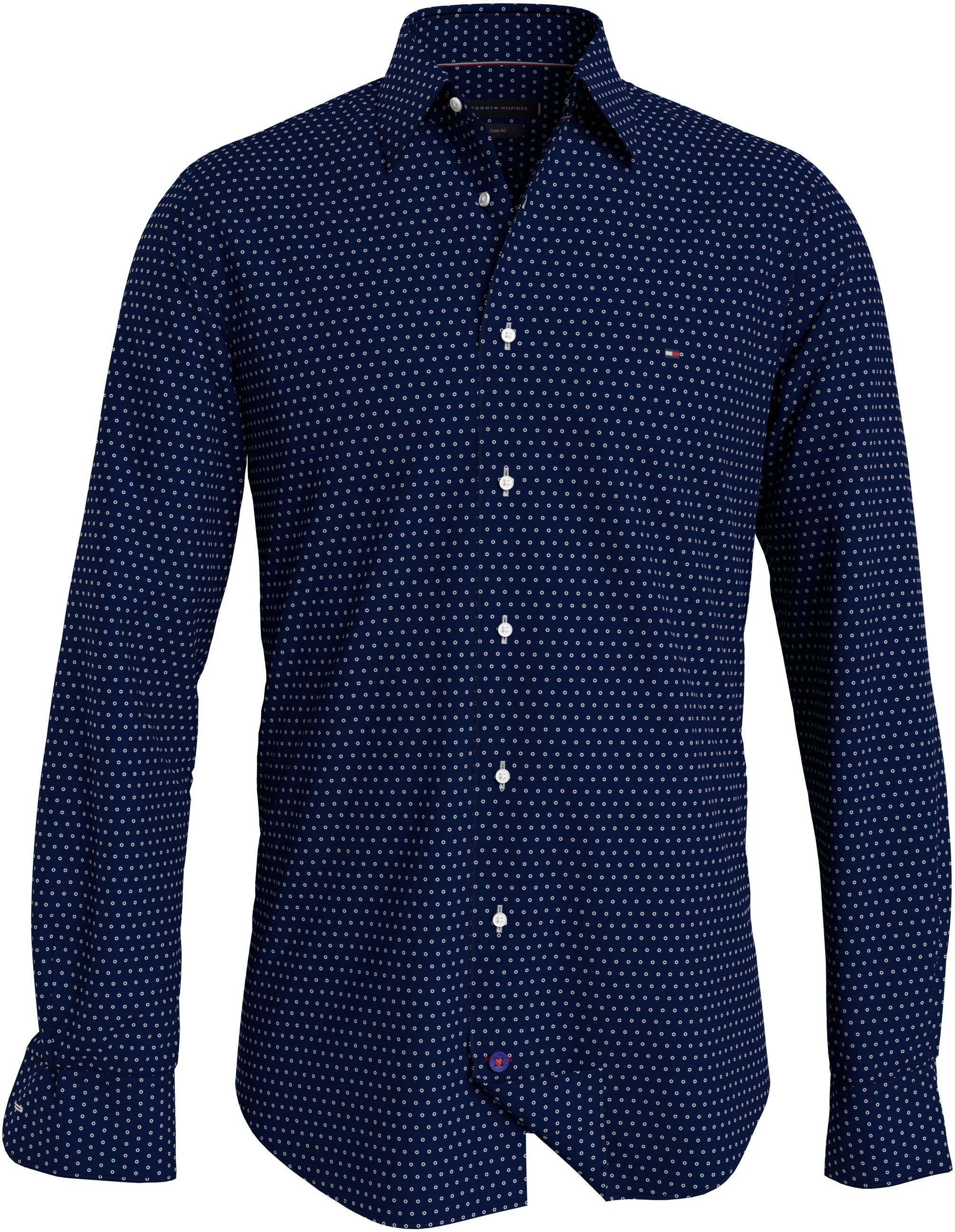 Tommy Hilfiger Businessoverhemd CL-W OXF CIRCLE PRINT SHIRT SF